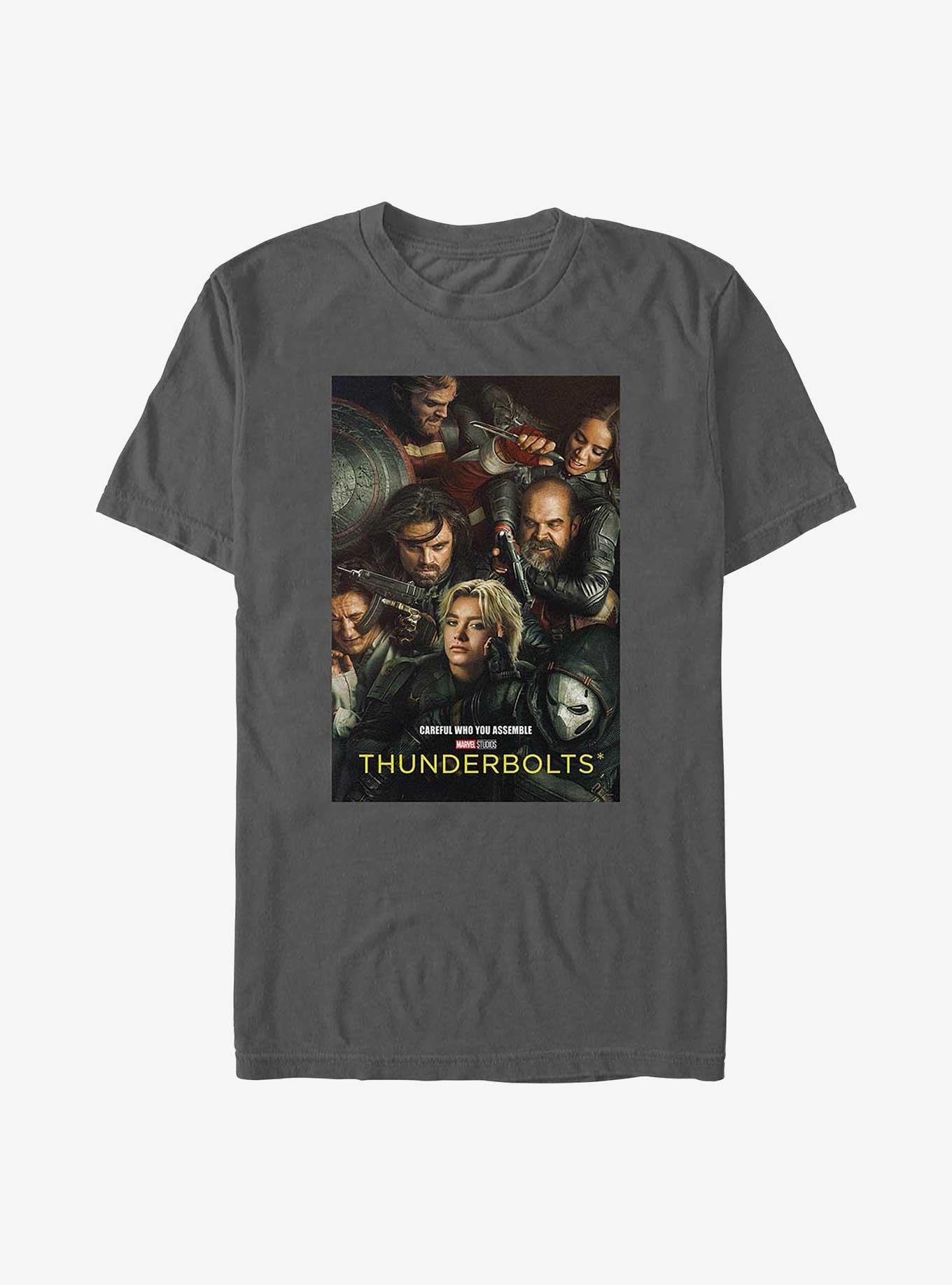 Marvel Thunderbolts* Team Poster Garment Dye T-Shirt, PEPPER, hi-res