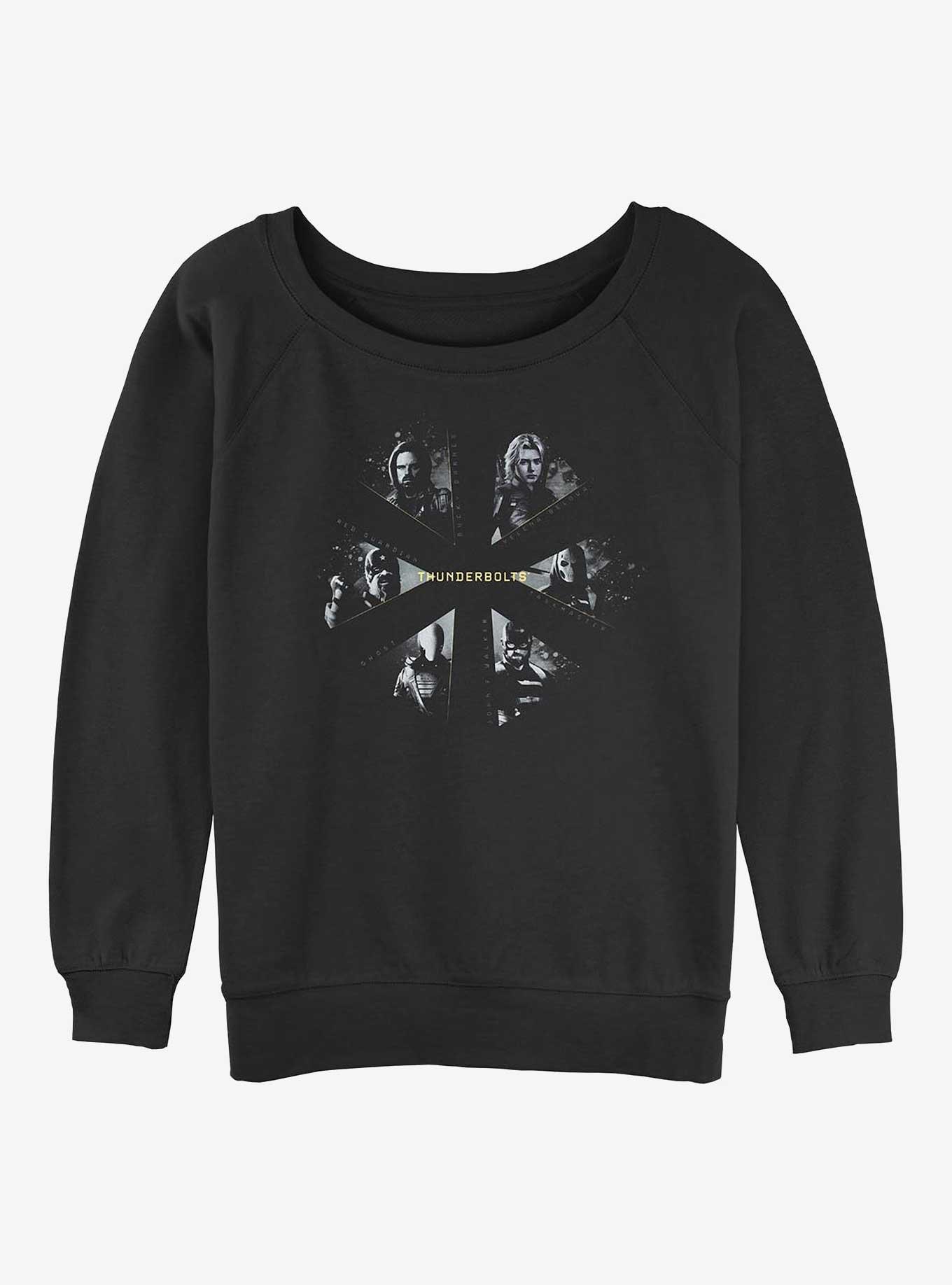 Marvel Thunderbolts* Team Girls Slouchy Sweatshirt, BLACK, hi-res