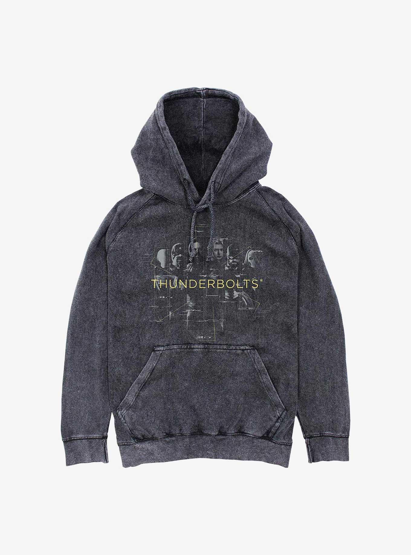 Marvel Thunderbolts* Team Members Mineral Wash Hoodie, BLACK, hi-res