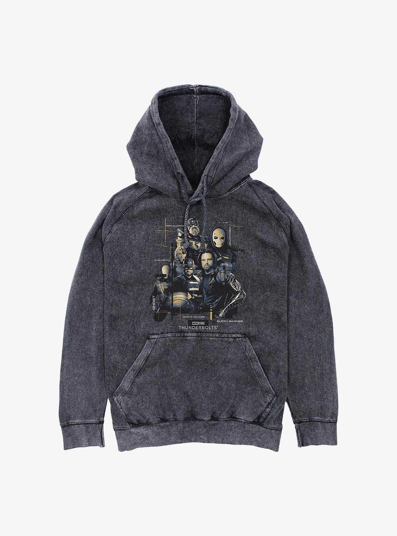 Marvel Thunderbolts* Team Pose Mineral Wash Hoodie, , hi-res