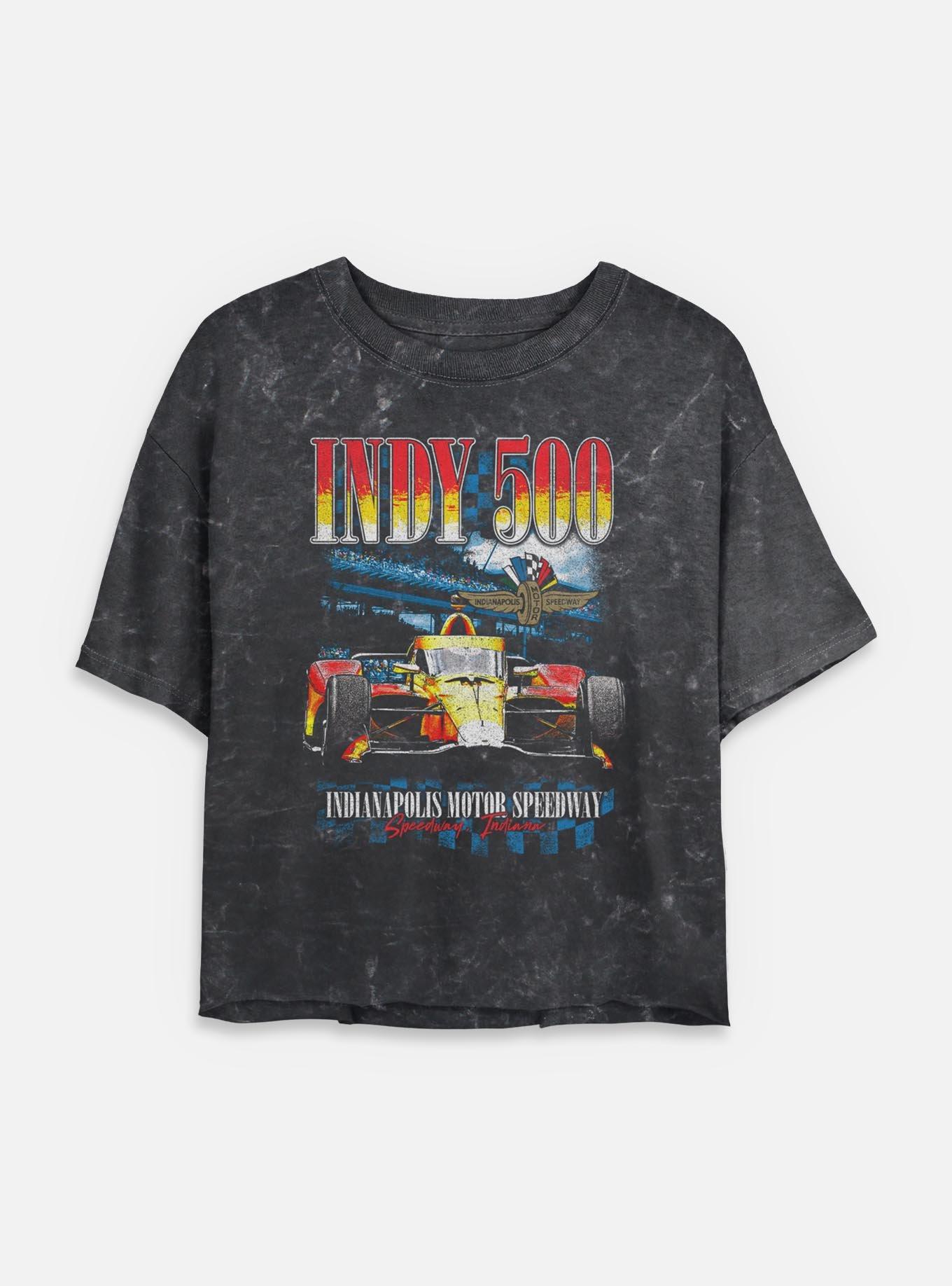 Indianapolis 500 Indy Crowd Mineral Wash Womens Crop T-Shirt, , hi-res