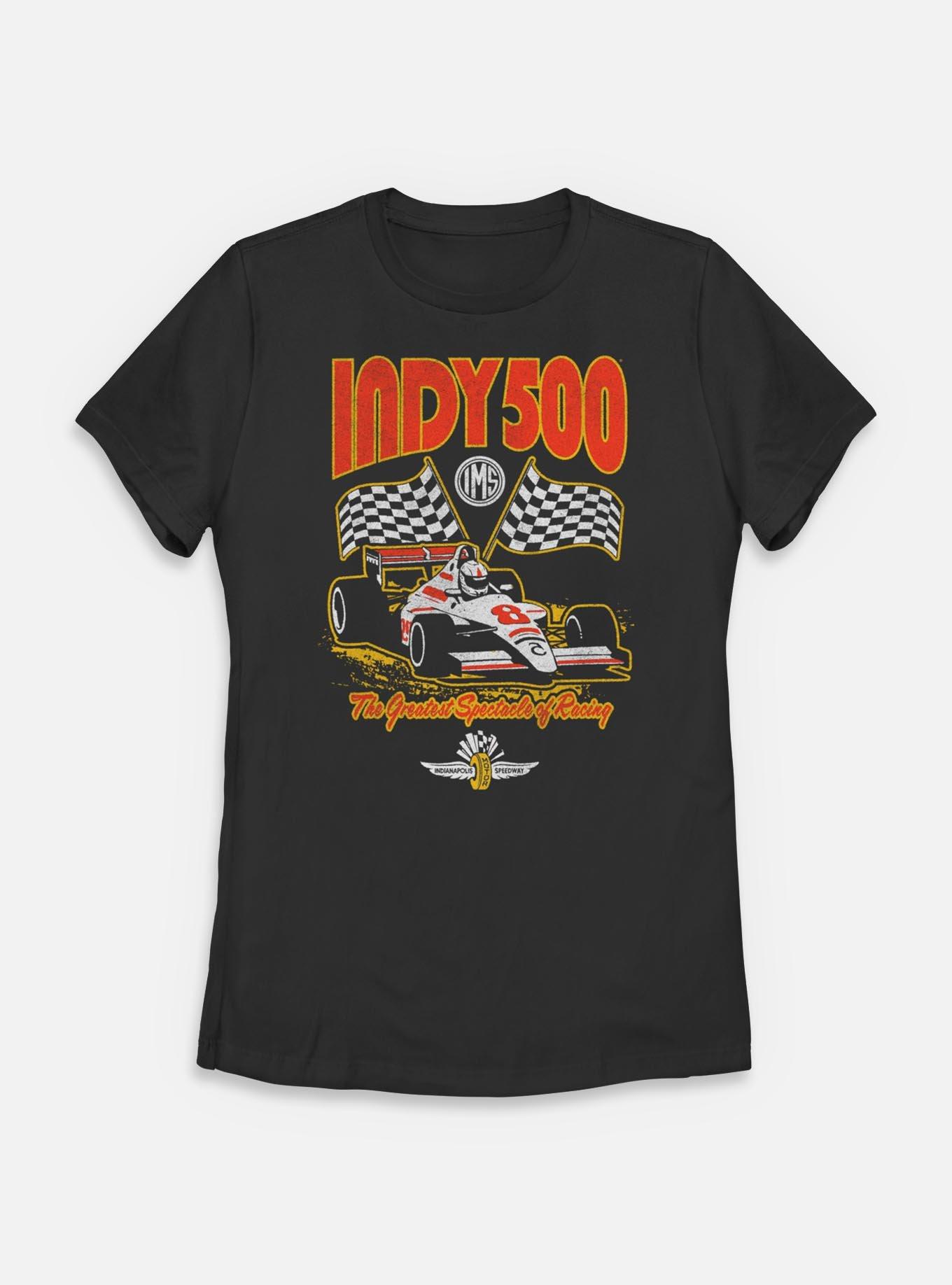 Indianapolis 500 Checkered Flags Racing Womens T-Shirt, , hi-res