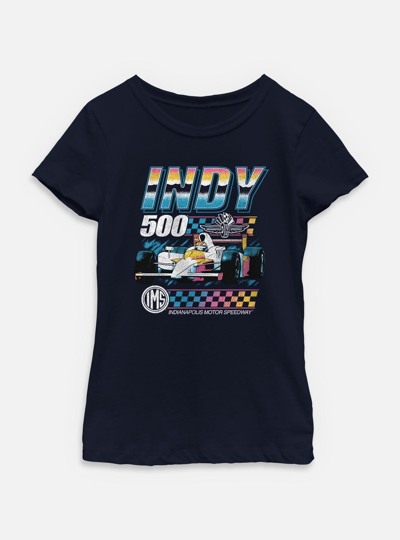 Indianapolis 500 Vintage Neon Youth Girls T-Shirt, , hi-res