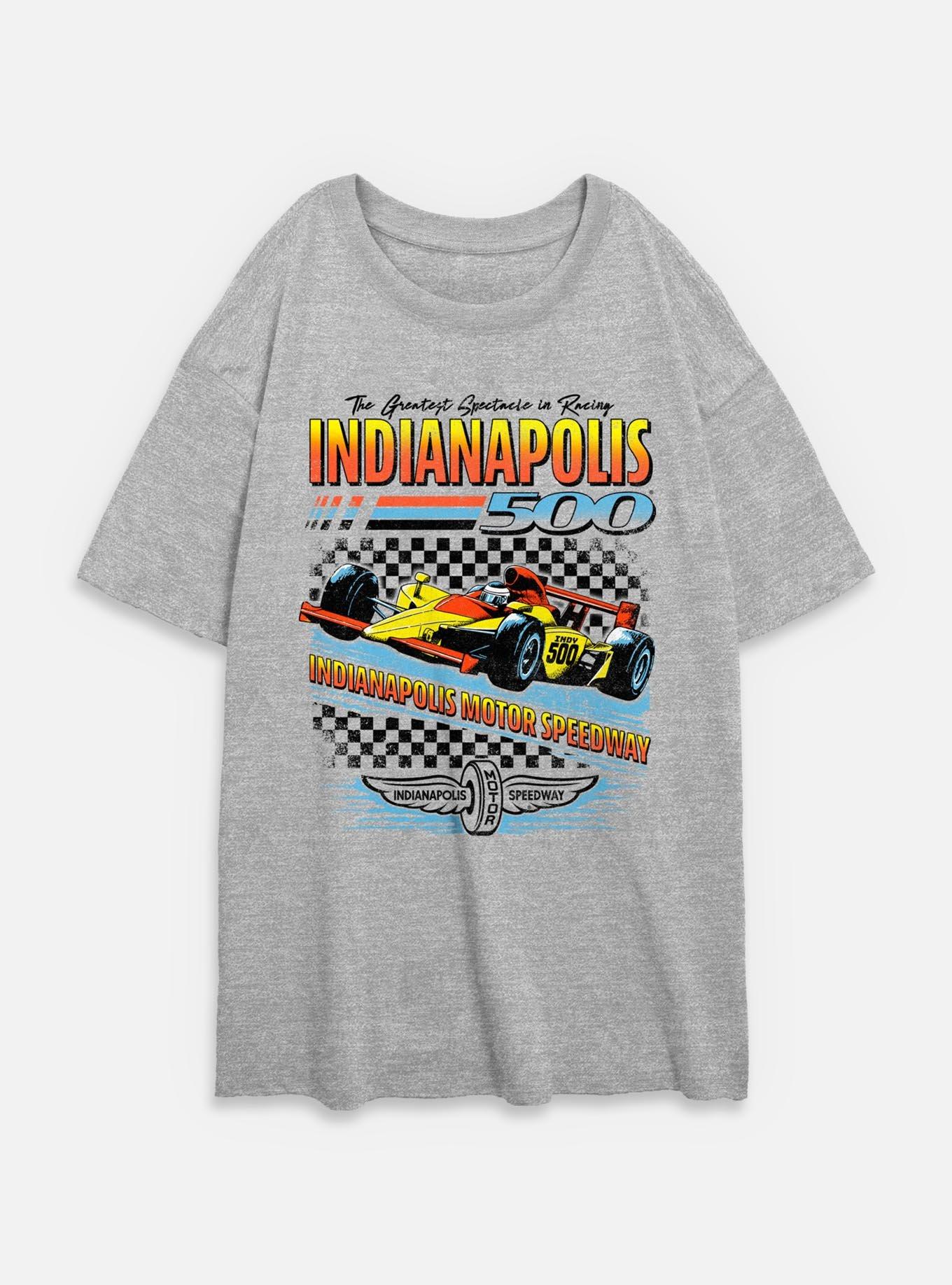 Indianapolis 500 Race Checker Womens Oversized T-Shirt, , hi-res