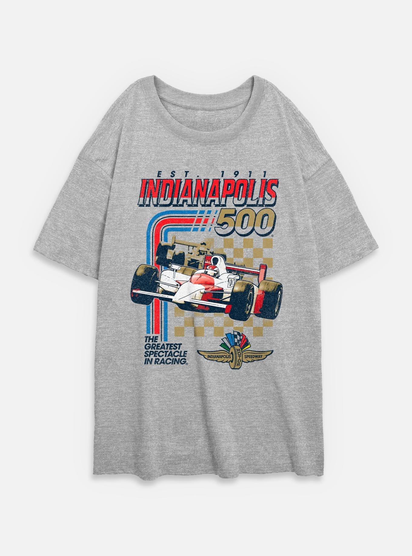 Indianapolis 500 Racing Stripes Womens Oversized T-Shirt, , hi-res
