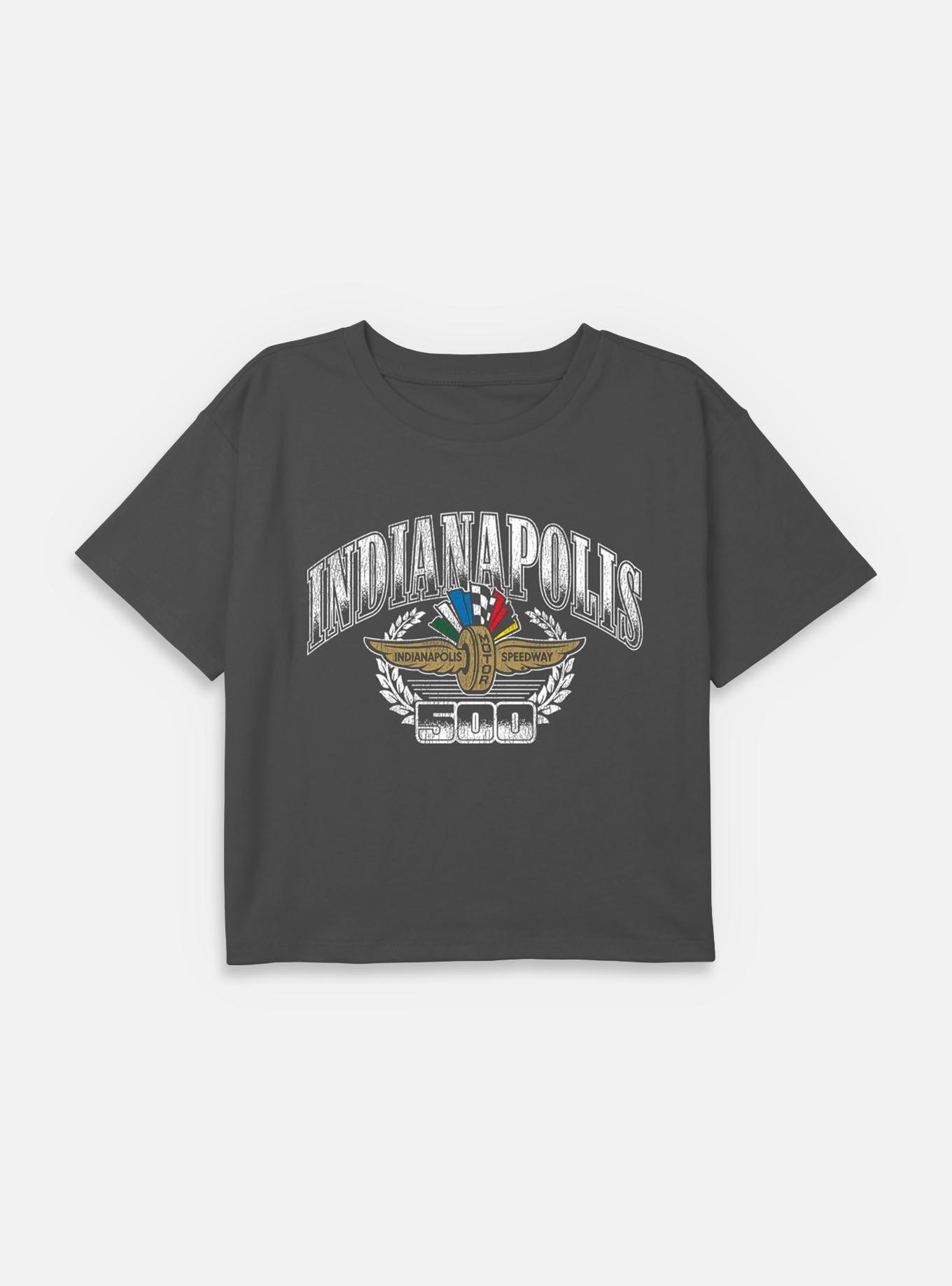 Indianapolis 500 Regal Crest Youth Girls Boxy Crop T-Shirt, , hi-res