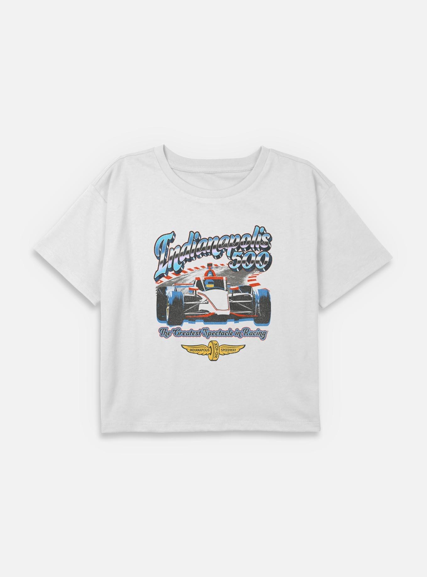 Indianapolis 500 Chrome Youth Girls Boxy Crop T-Shirt, , hi-res