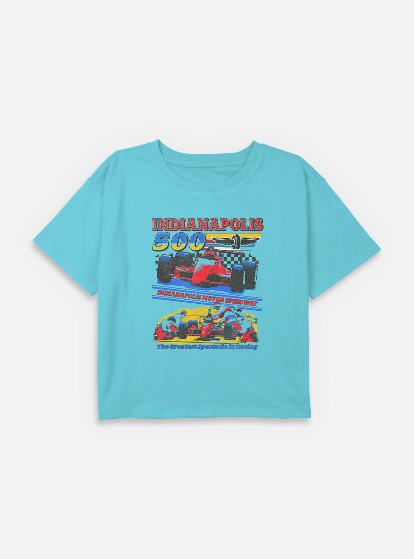 Indianapolis 500 Pit Stop Youth Girls Boxy Crop T-Shirt, , hi-res