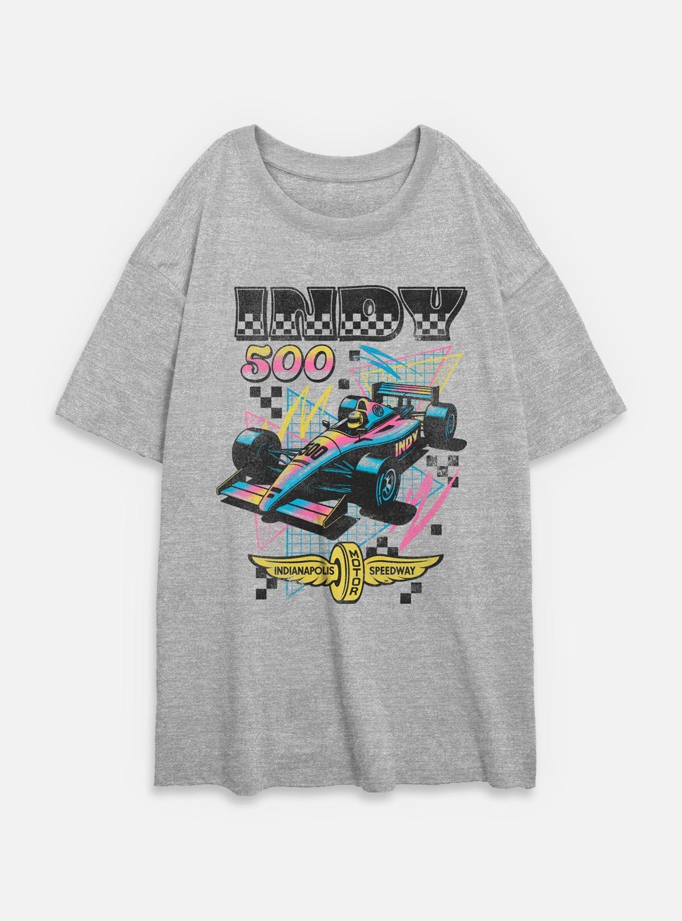 Indianapolis 500 90's Vibe Womens Oversized T-Shirt, ATH HTR, hi-res