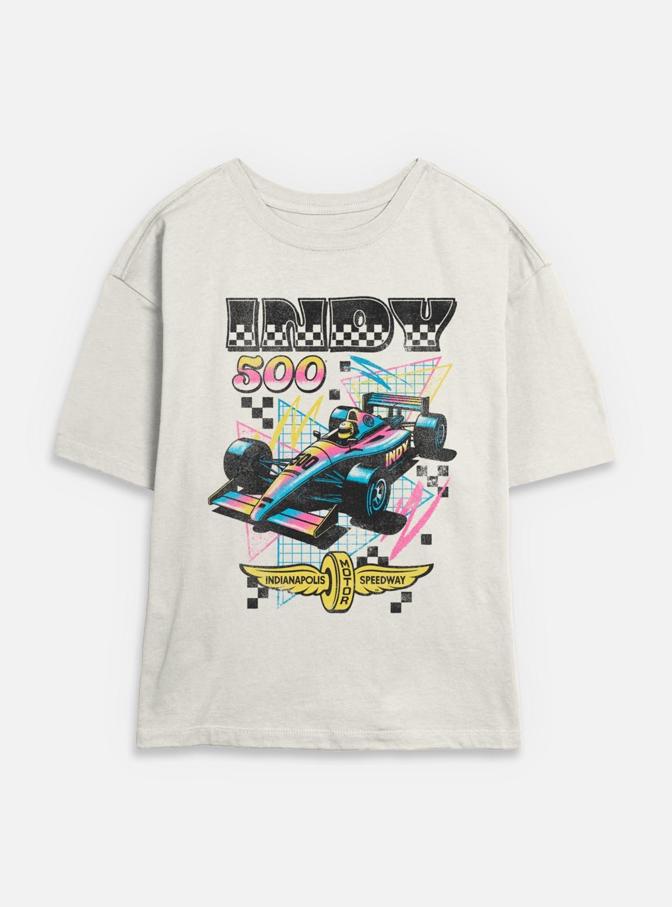 Indianapolis 500 90's Vibe Womens Skimmer T-Shirt, EGRET, hi-res
