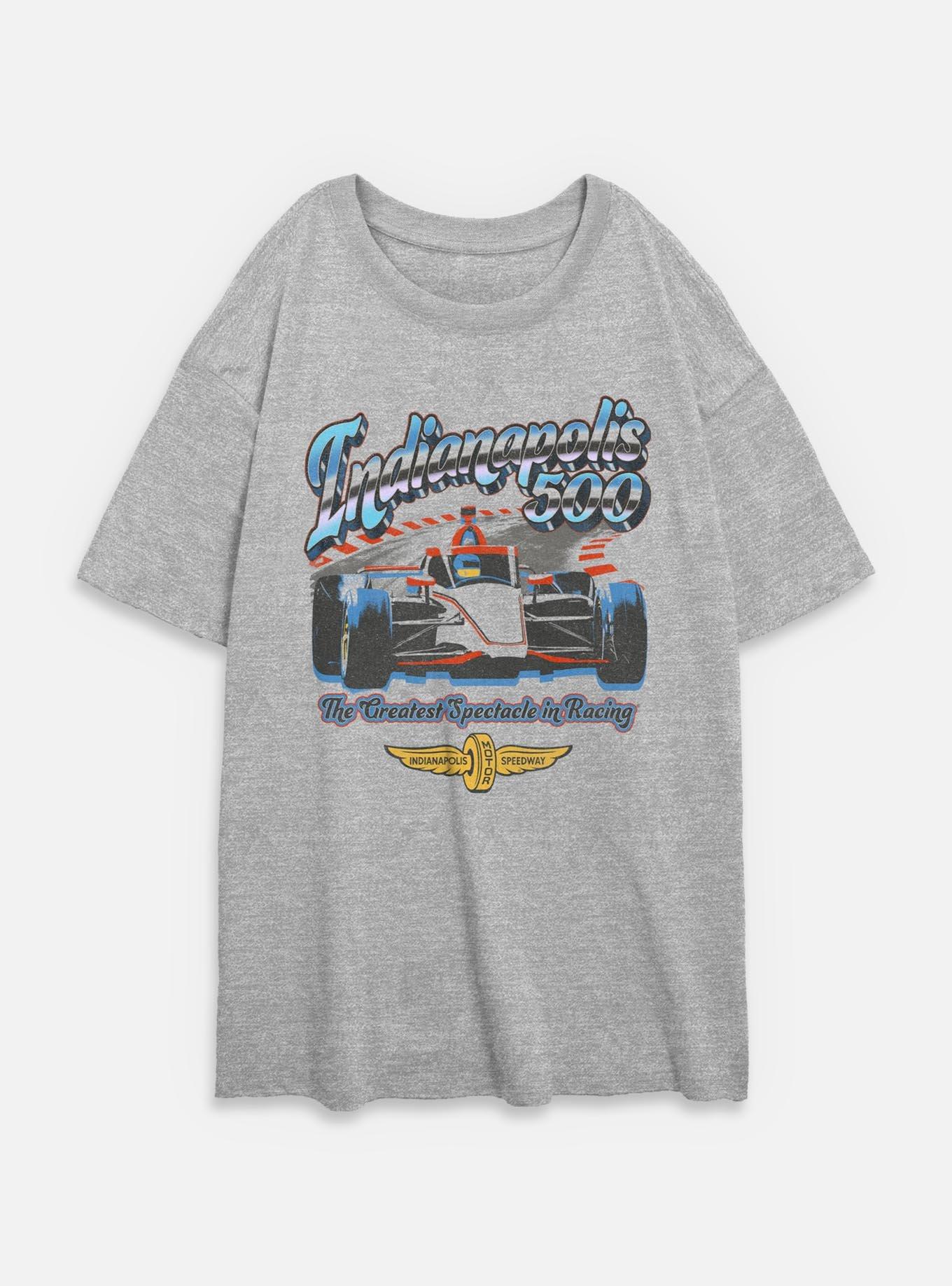 Indianapolis 500 Chrome Womens Oversized T-Shirt, ATH HTR, hi-res