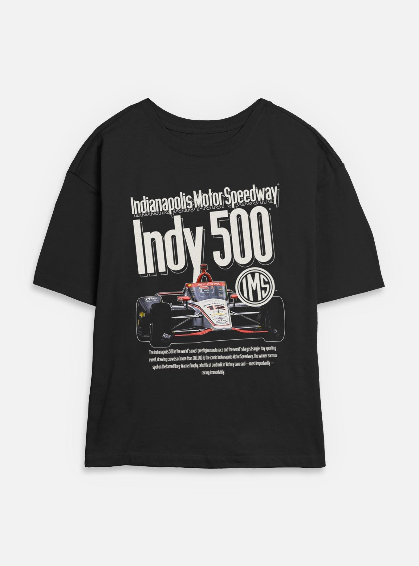 Indianapolis 500 Cover Ad Womens Skimmer T-Shirt, BLACK, hi-res