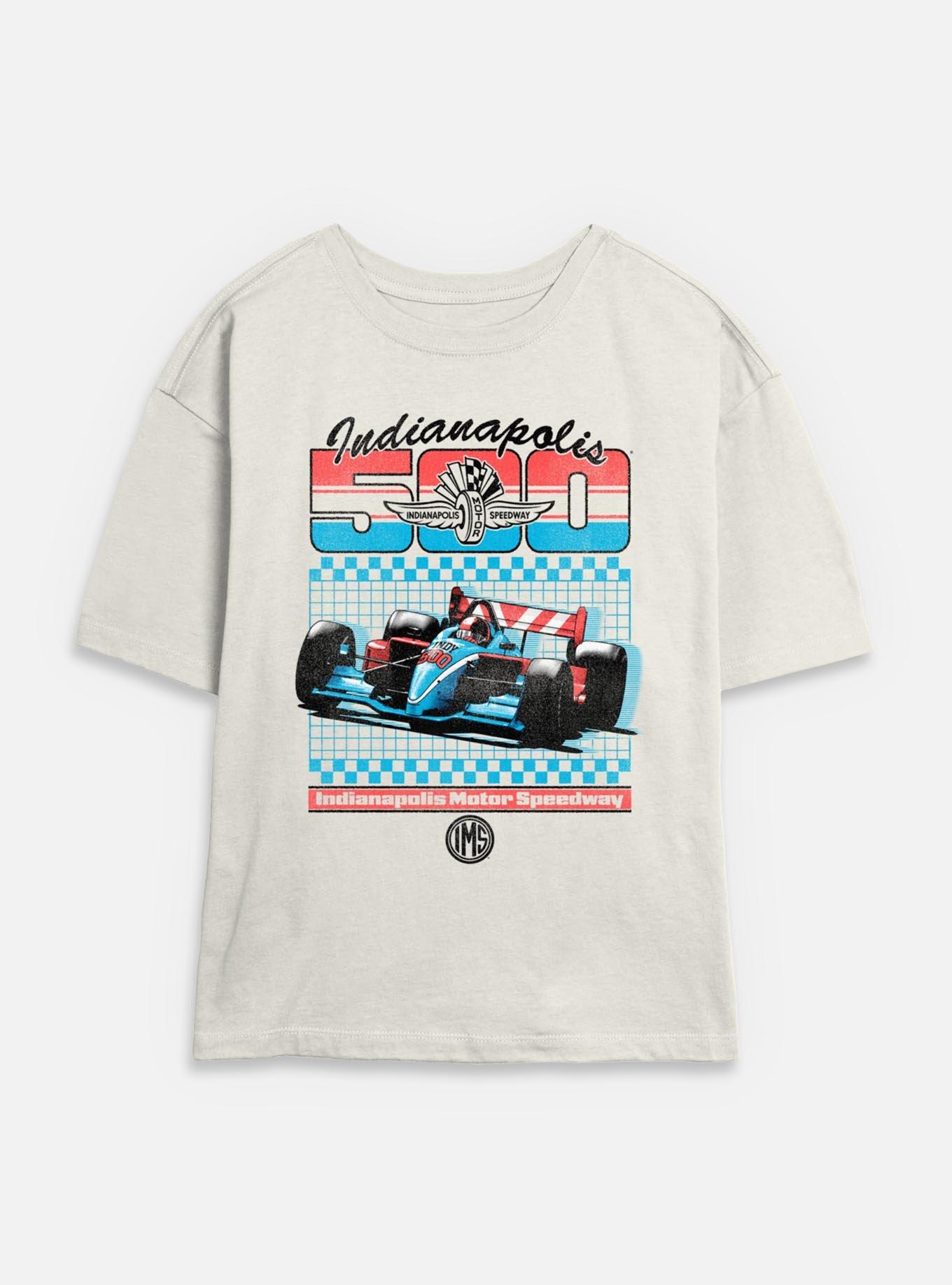 Indianapolis 500 Retro Sport Womens Skimmer T-Shirt, EGRET, hi-res