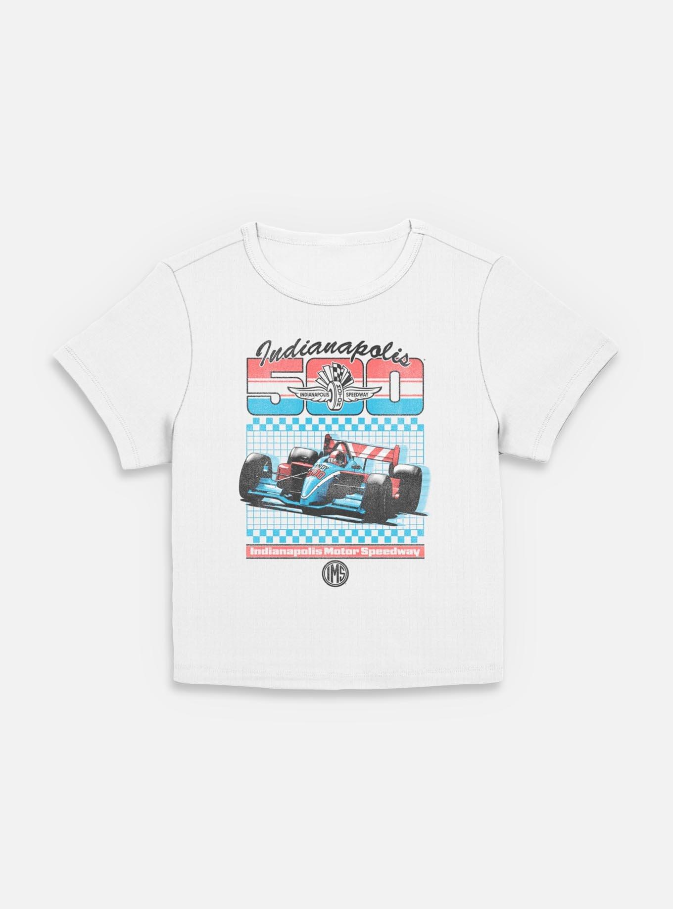 Indianapolis 500 Retro Sport Women Baby T-Shirt, EGRET, hi-res