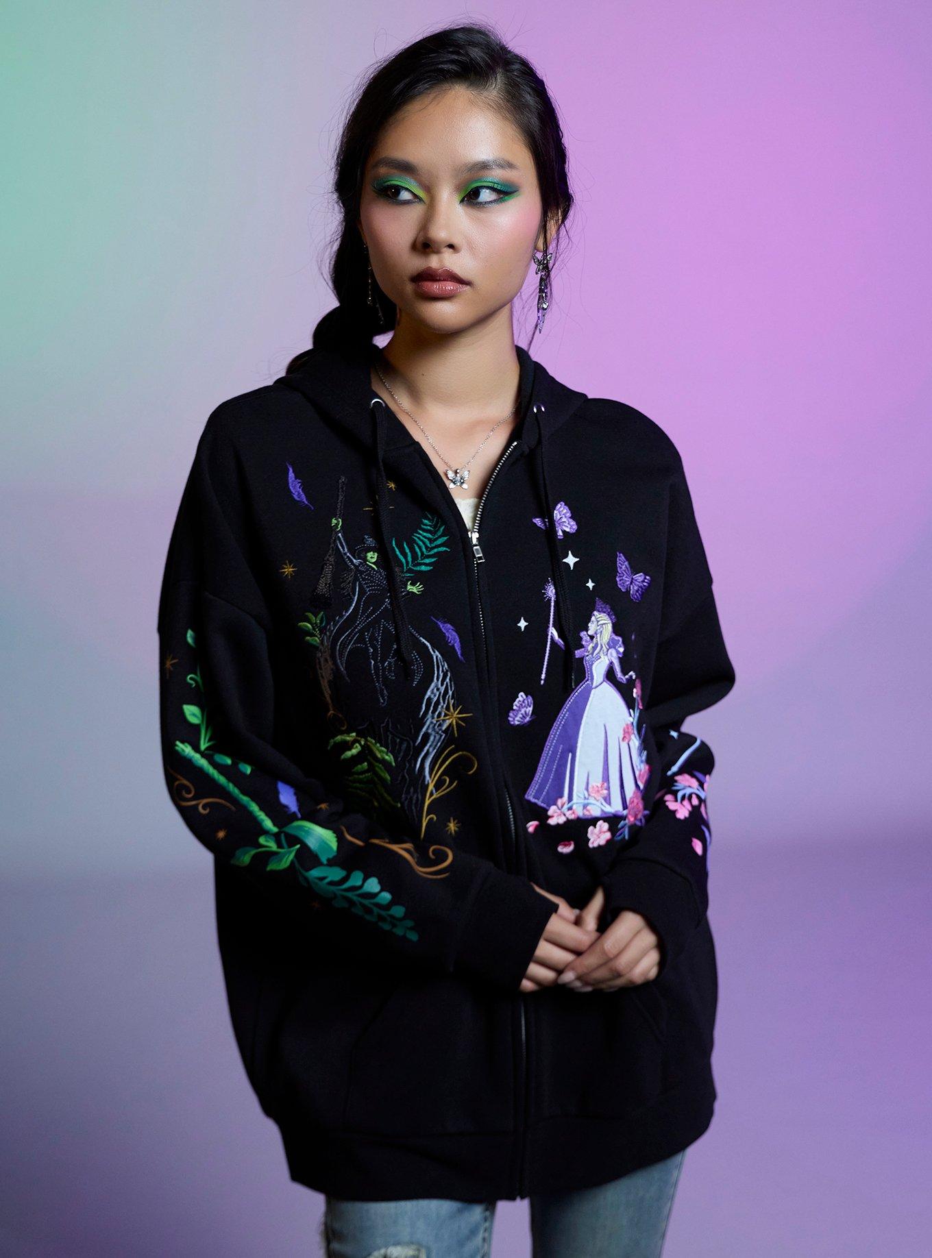 Her Universe Wicked Elphaba & Glinda Duo Embroidered Hoodie, , hi-res