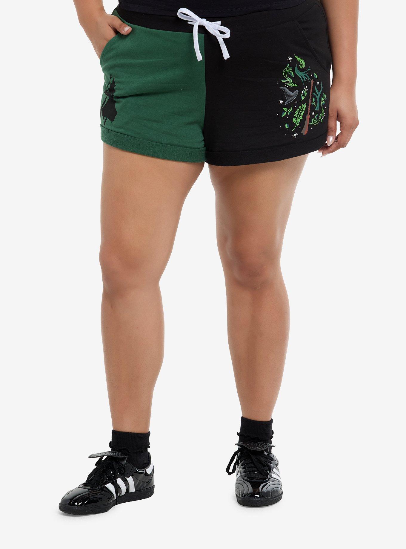 Her Universe Wicked Elphaba Split Lounge Shorts Plus Size, , hi-res
