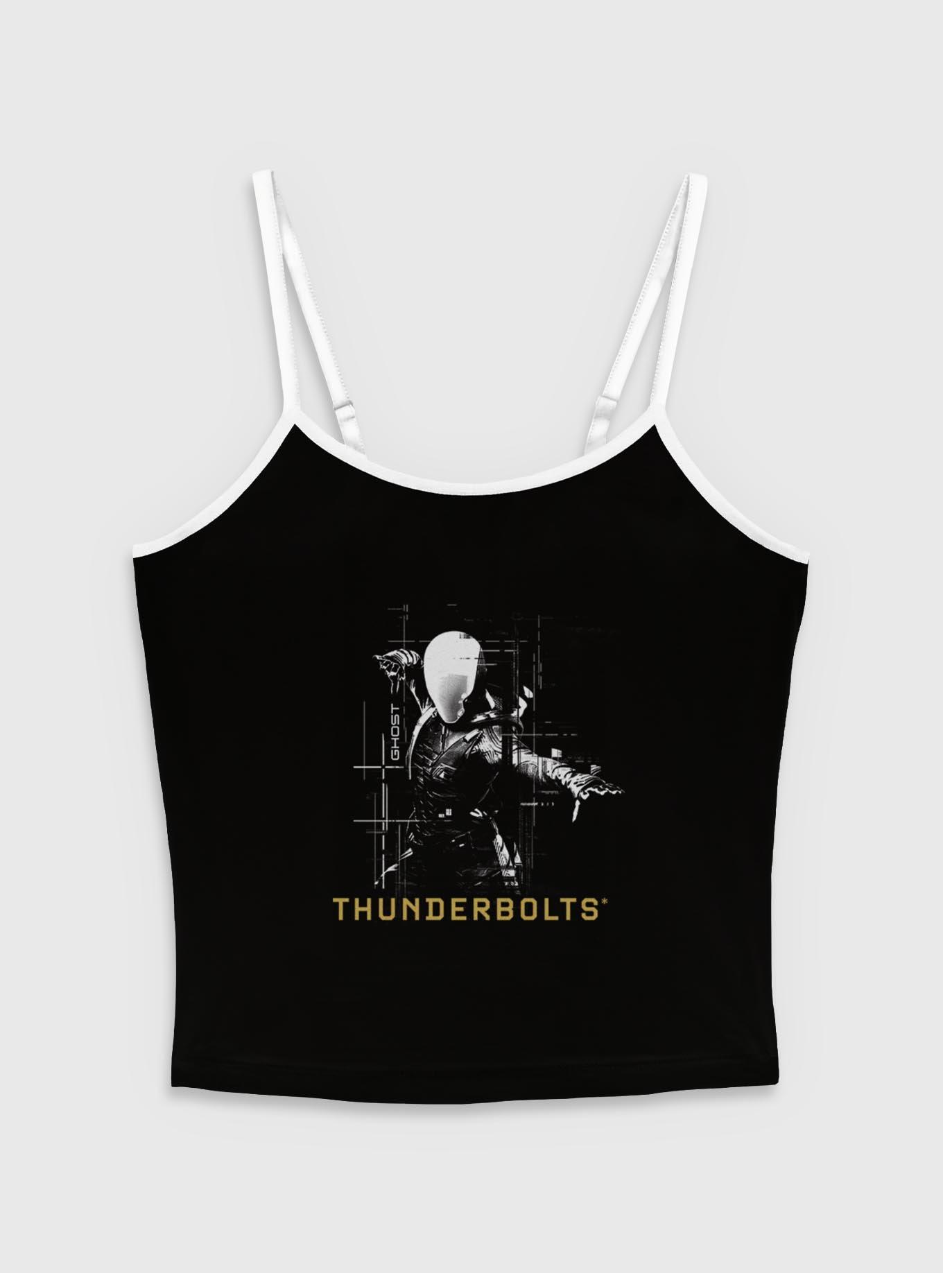 Marvel Thunderbolts* Ghost Silhouette Womens Cami, BLACK, hi-res