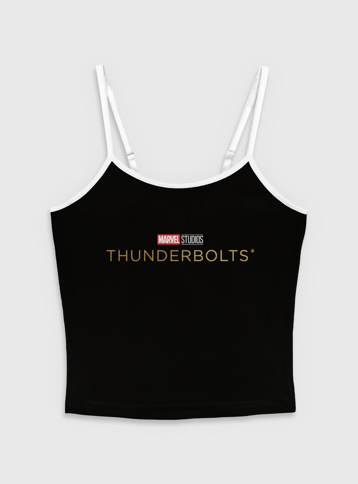 Marvel Thunderbolts* Logo Womens Cami, BLACK, hi-res