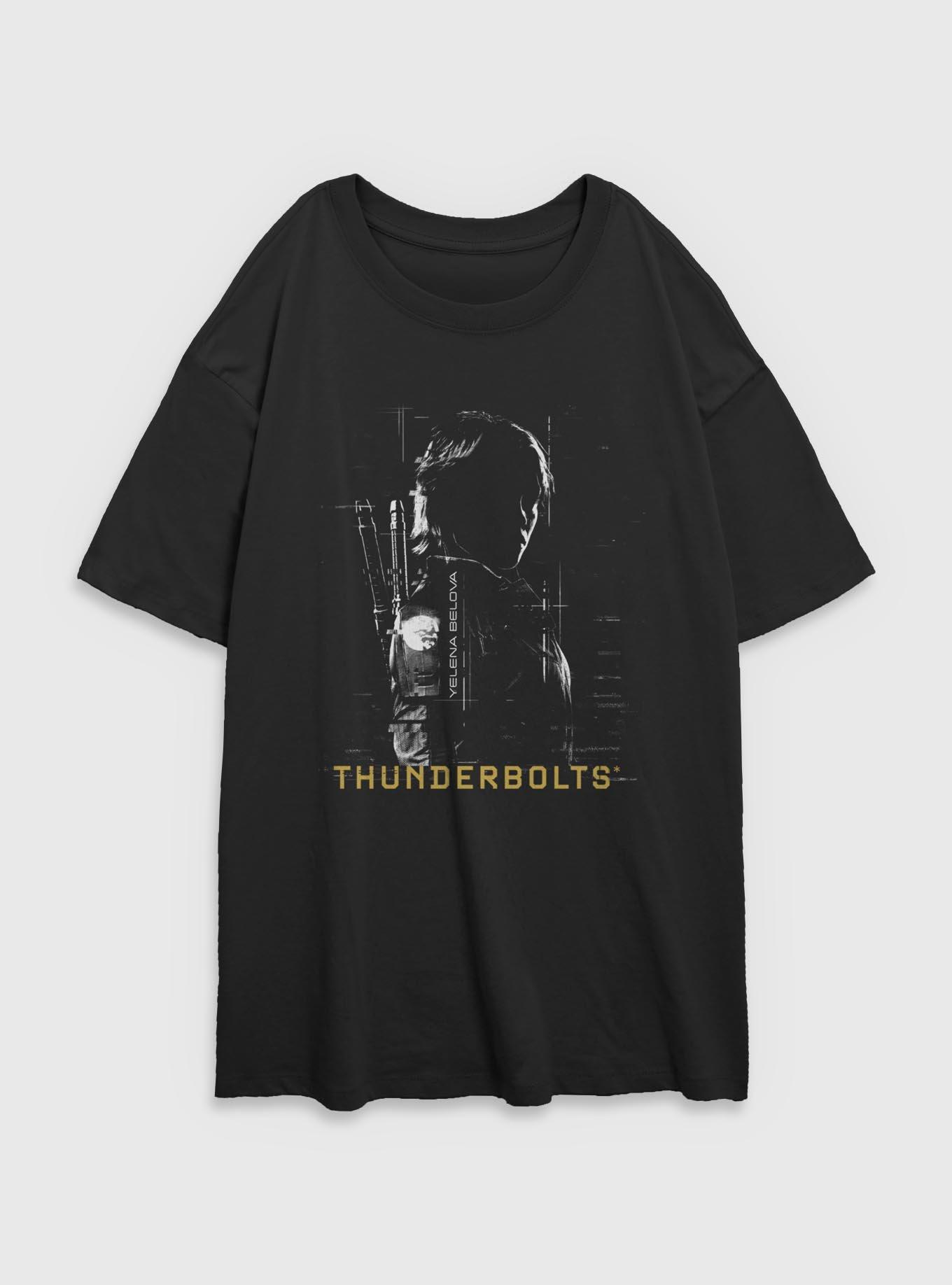 Marvel Thunderbolts* Yelena Silhouette Womens Oversized T-Shirt, , hi-res