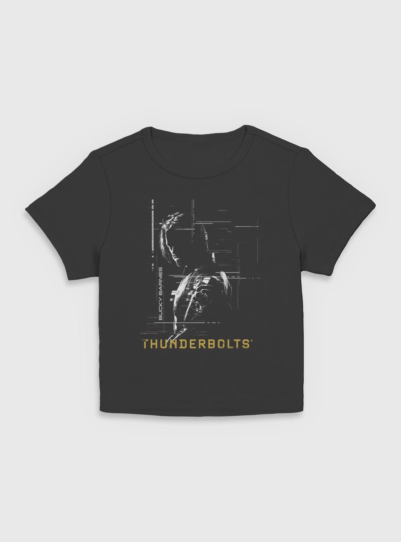 Marvel Thunderbolts* Bucky Barnes Winter Soldier Silhouette Women Baby T-Shirt, BLACK, hi-res