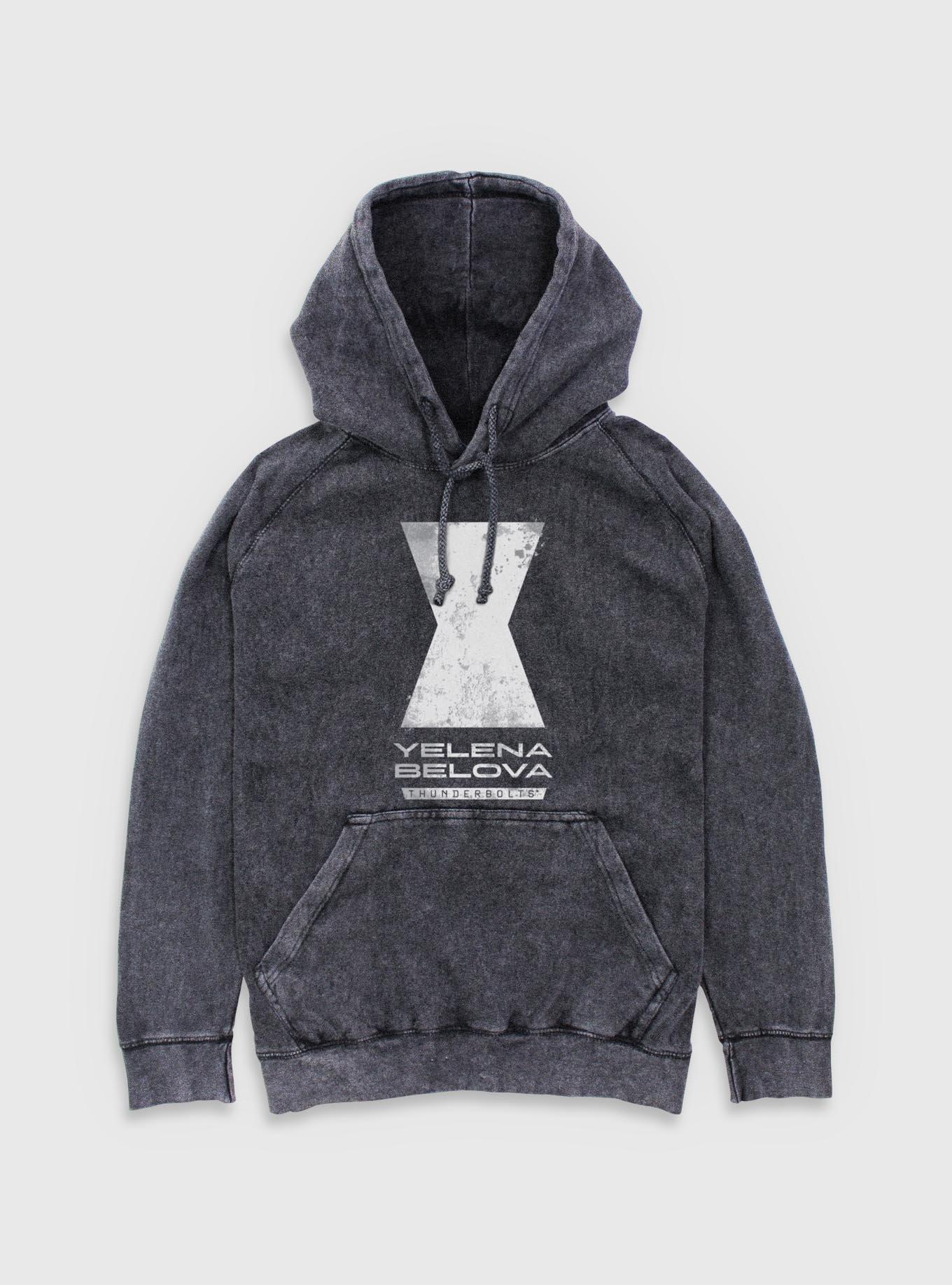 Marvel Thunderbolts* Yelena Belova Logo Mineral Wash Hoodie, , hi-res