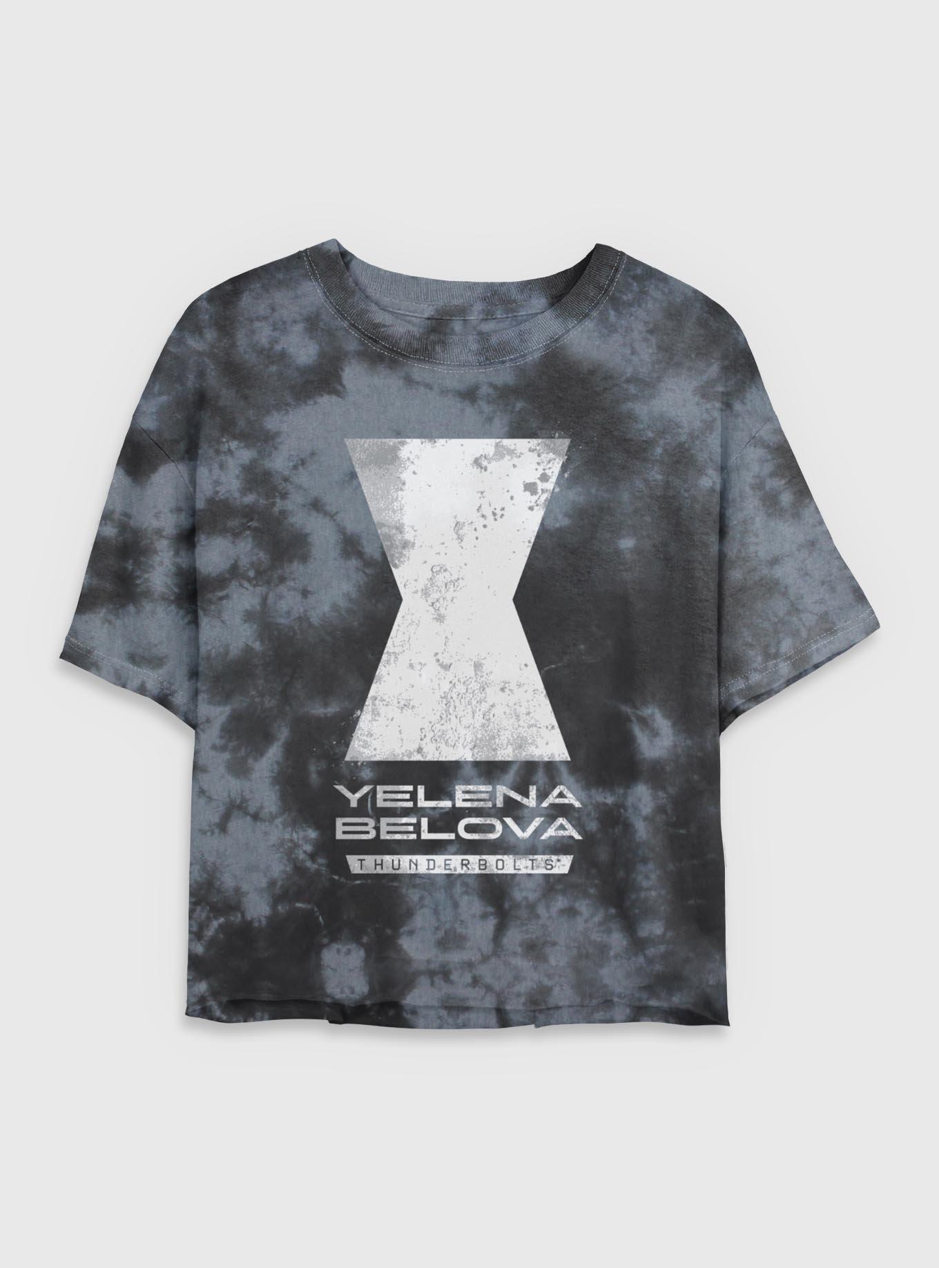 Marvel Thunderbolts* Yelena Belova Logo Tie Dye Crop Womens T-Shirt, , hi-res