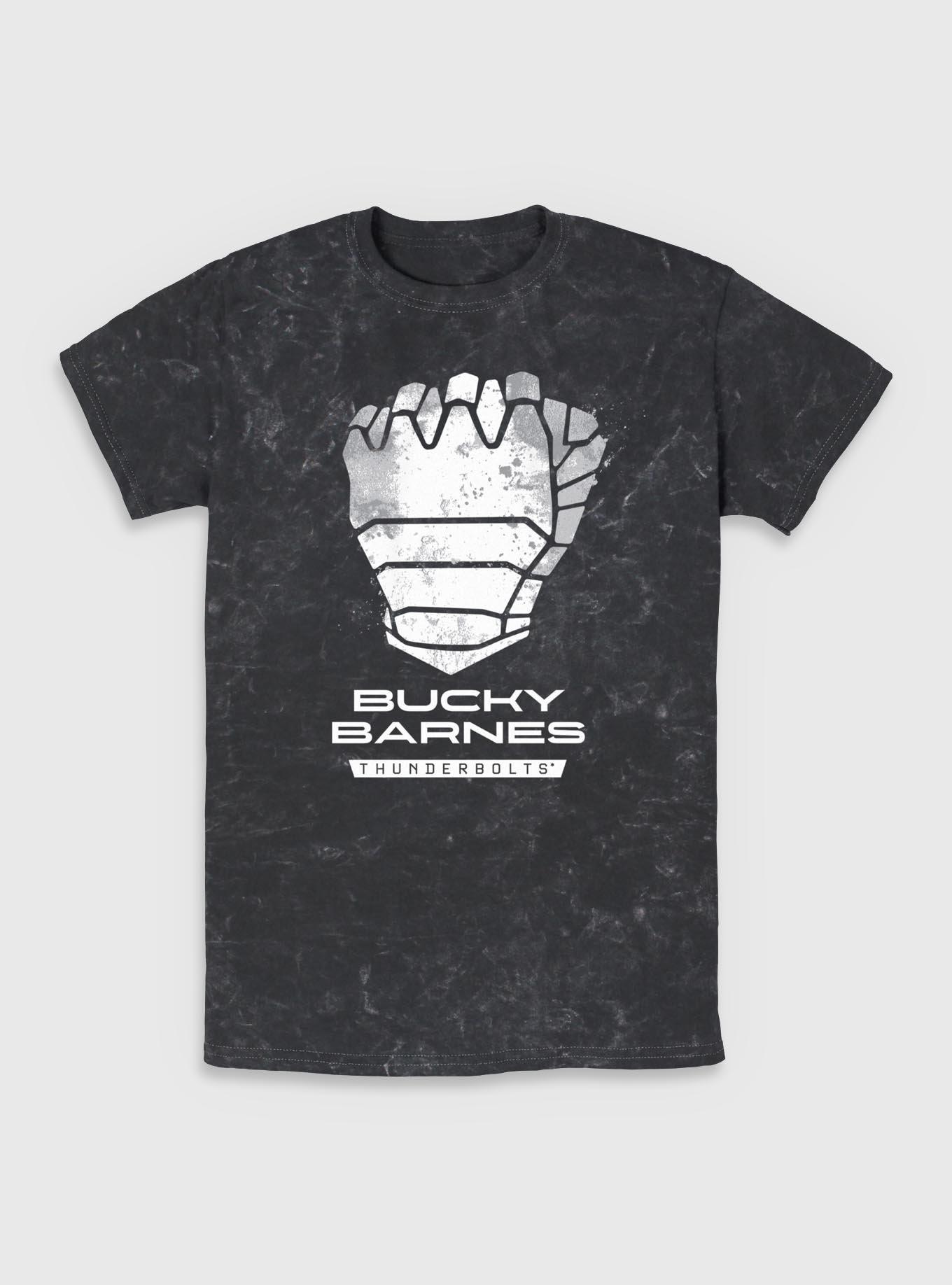 Marvel Thunderbolts* Bucky Barnes Winter Soldier Logo Mineral Wash T-Shirt, , hi-res