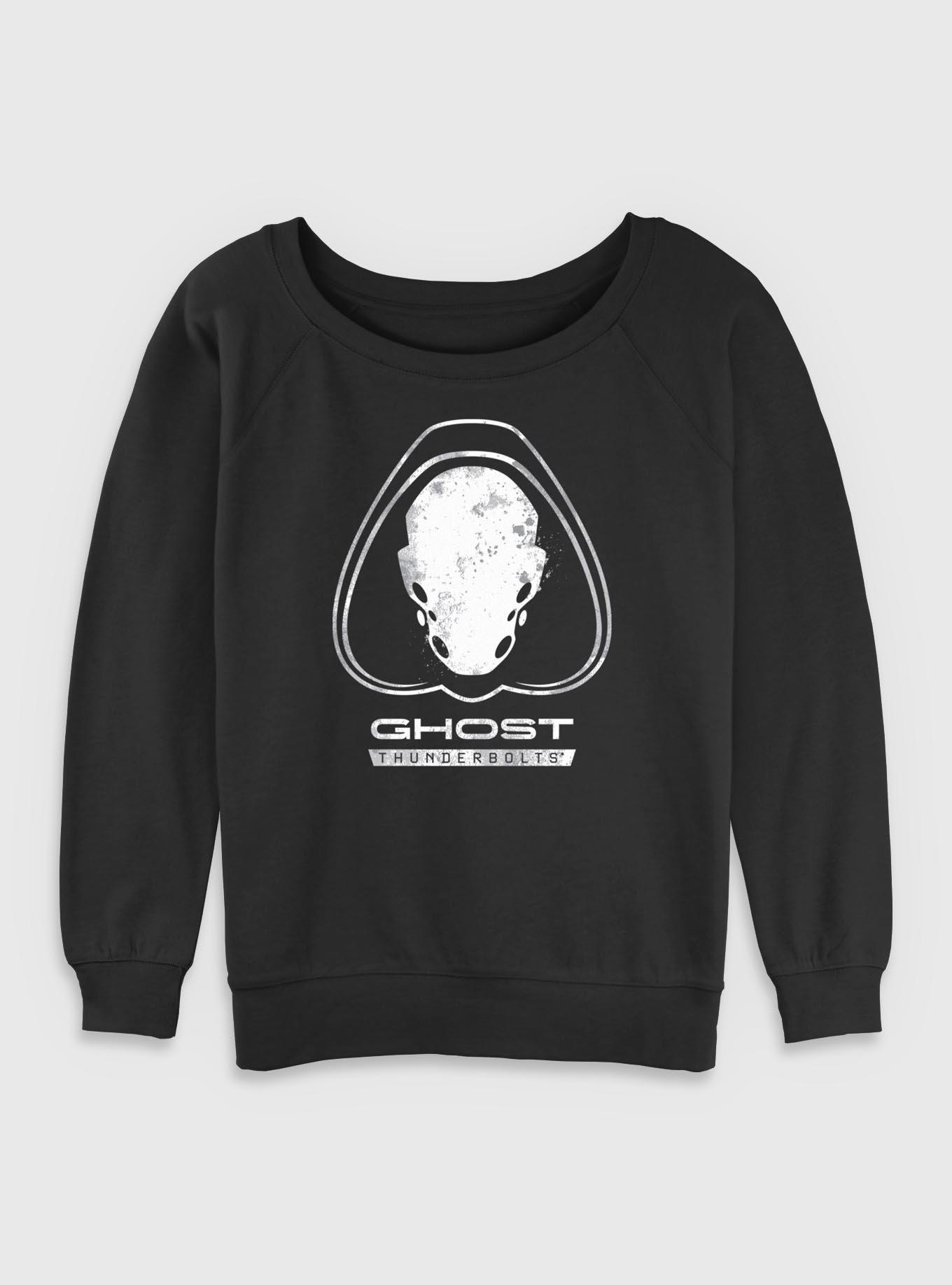 Marvel Thunderbolts* Ghost Logo Womens Slouchy Sweatshirt, , hi-res