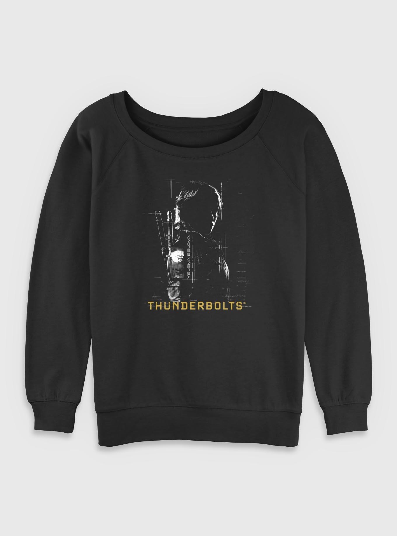 Marvel Thunderbolts* Yelena Silhouette Womens Slouchy Sweatshirt, , hi-res