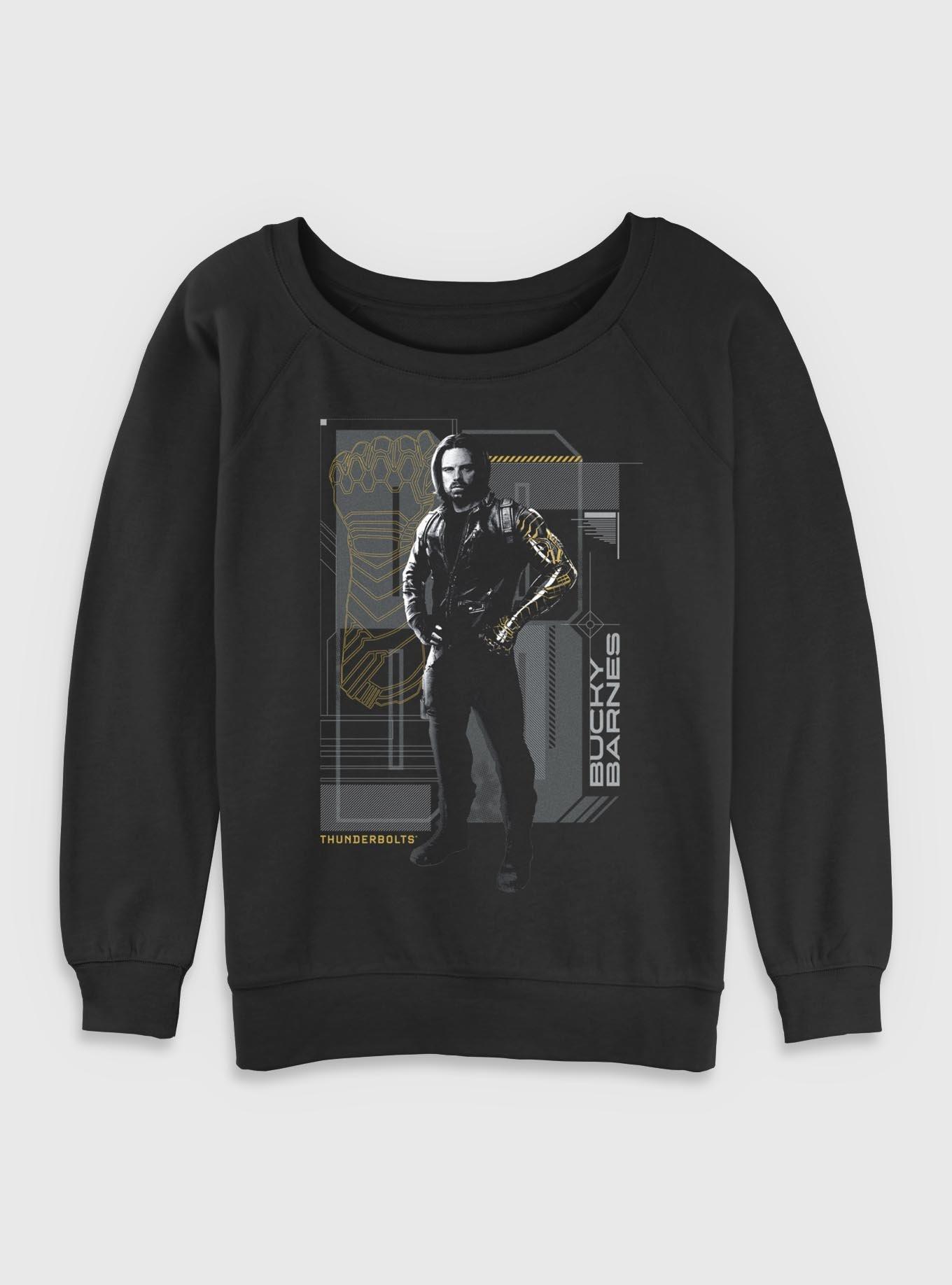 Marvel Thunderbolts* Bucky Barnes Winter Soldier Pose Womens Slouchy Sweatshirt, , hi-res