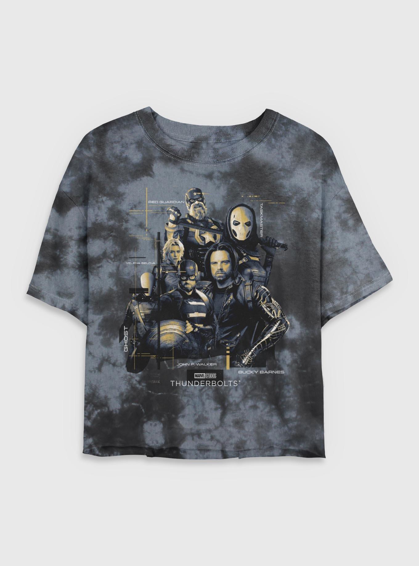 Marvel Thunderbolts* Team Pose Tie Dye Crop Womens T-Shirt, , hi-res