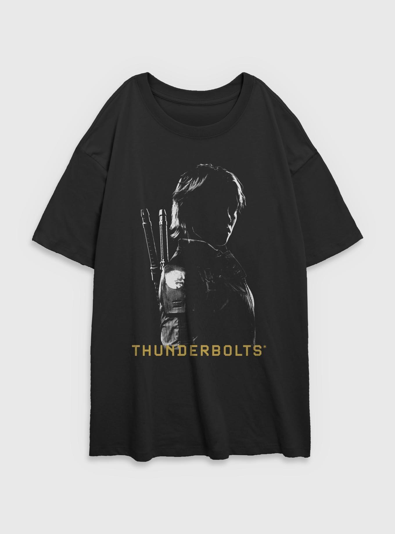 Marvel Thunderbolts* Yelena  In Shadows Womens Oversized T-Shirt, BLACK, hi-res