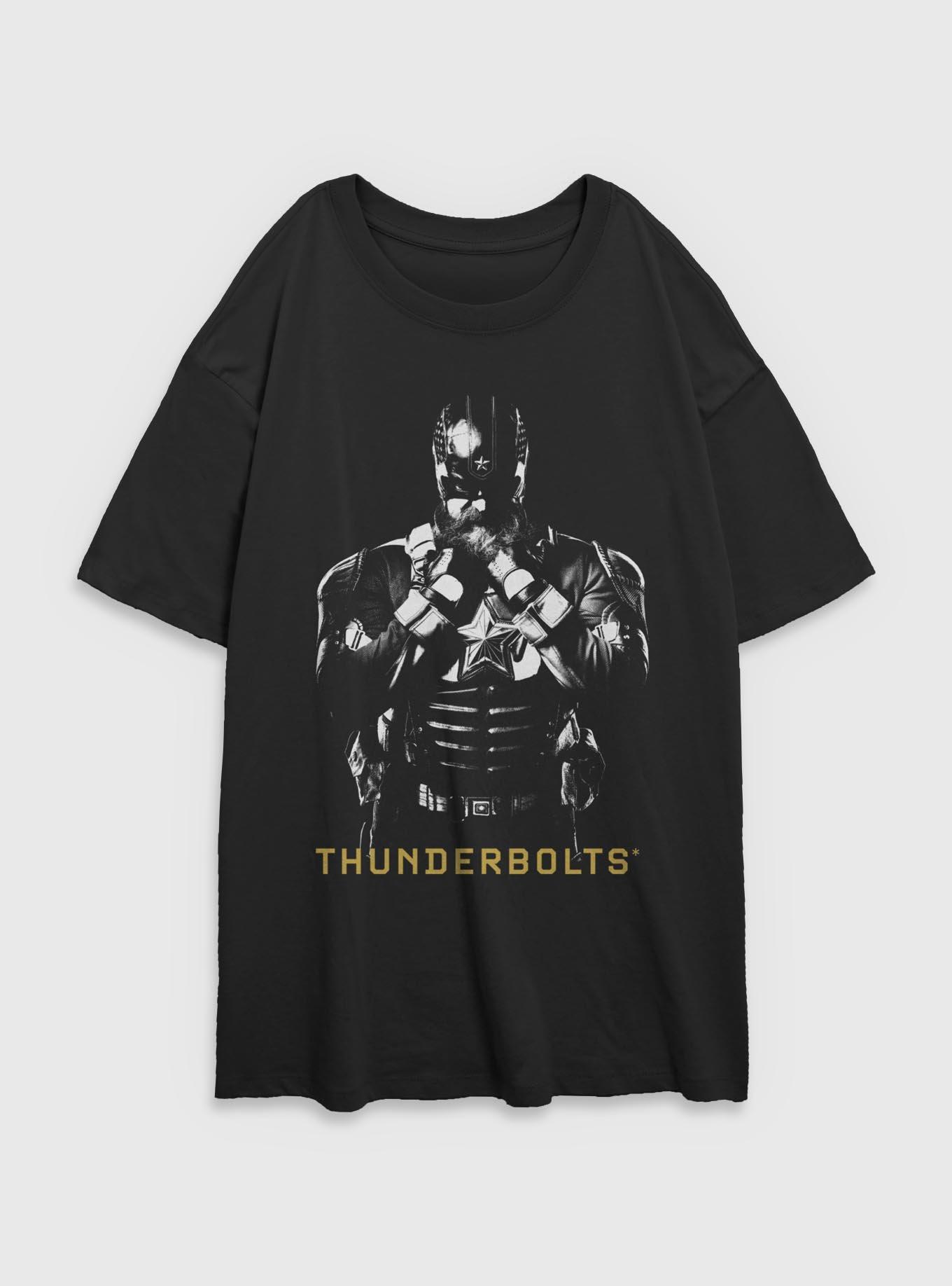 Marvel Thunderbolts* Red Guardian In Shadows Womens Oversized T-Shirt, BLACK, hi-res