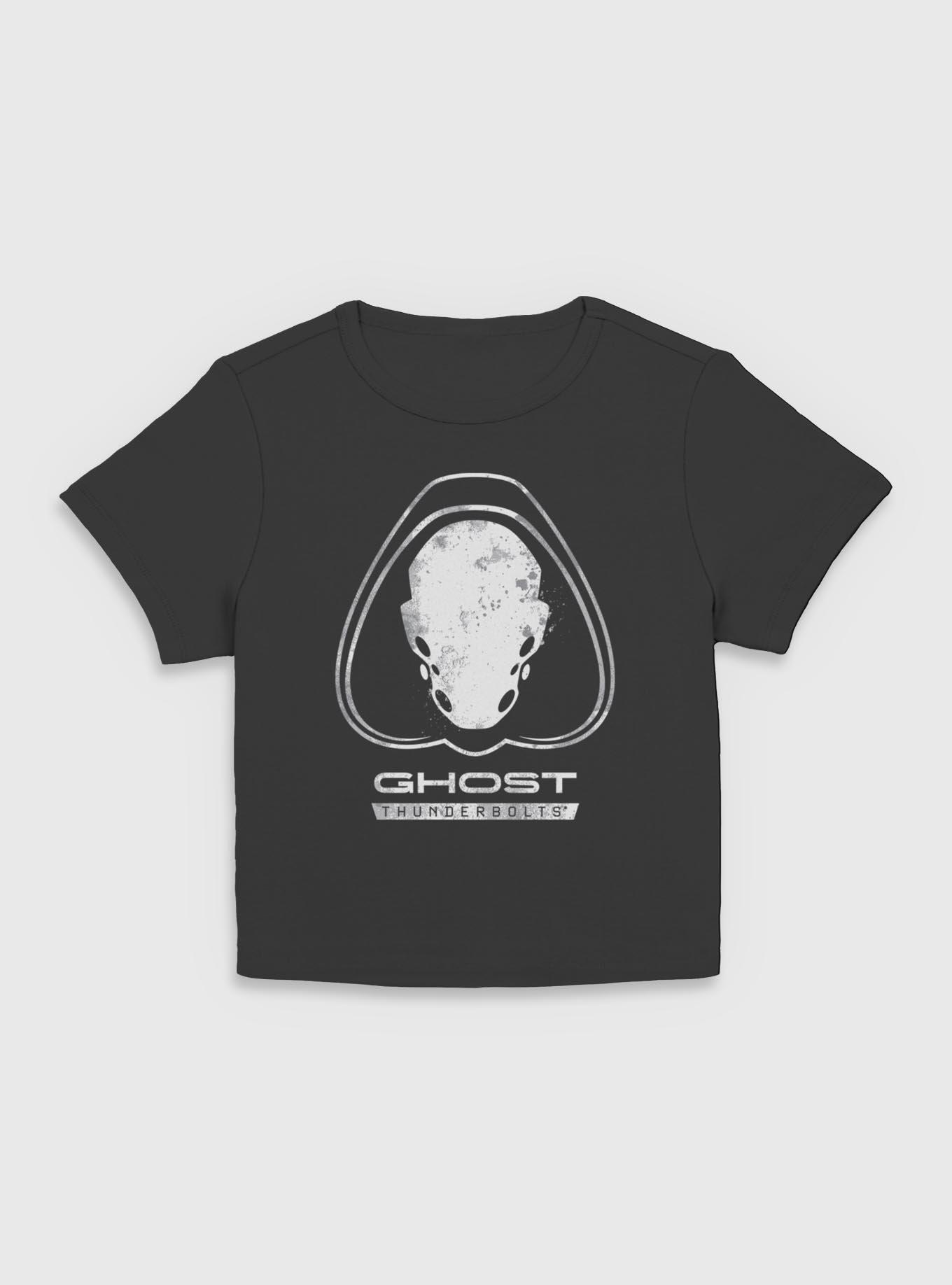 Marvel Thunderbolts* Ghost Logo Women Baby T-Shirt, BLACK, hi-res