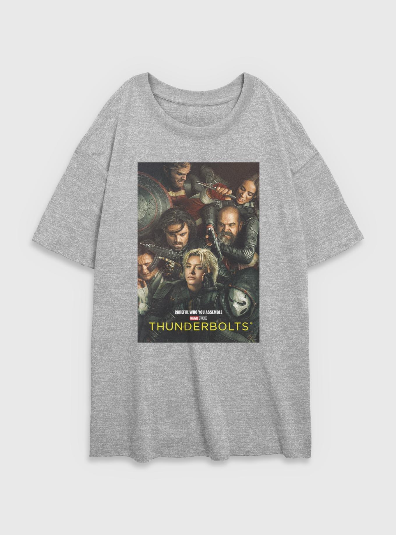 Marvel Thunderbolts* Team Poster Womens Oversized T-Shirt, , hi-res