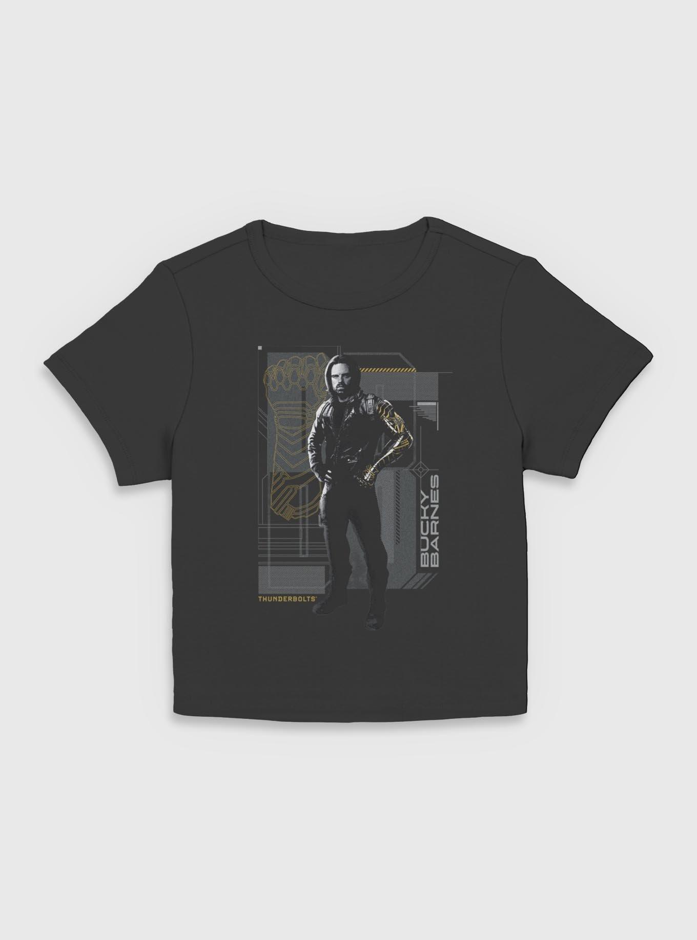 Marvel Thunderbolts* Bucky Barnes Winter Soldier Pose Women Baby T-Shirt, BLACK, hi-res
