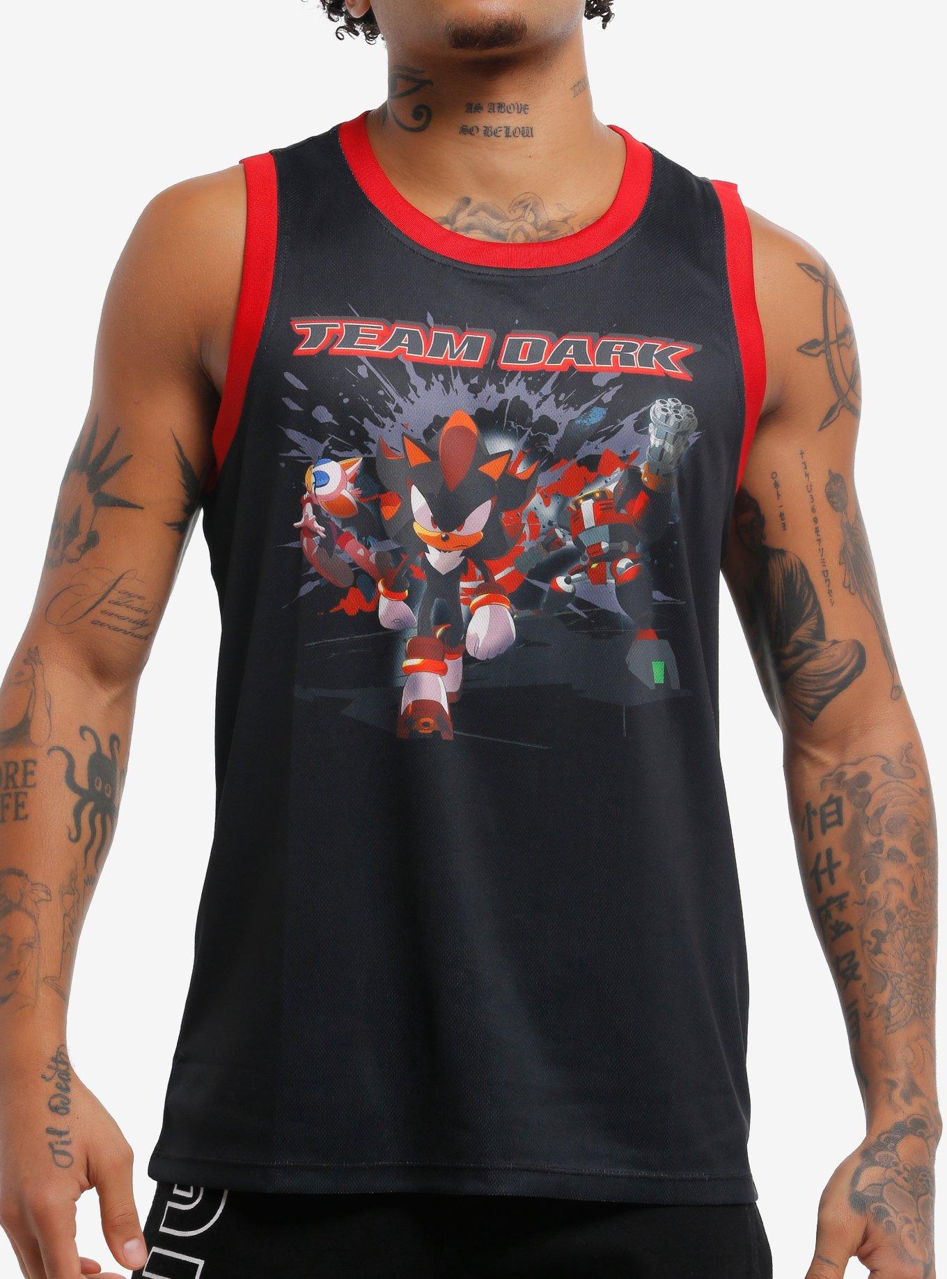 Sonic X Shadow Generations: Dark Beginnings Team Dark Basketball Jersey