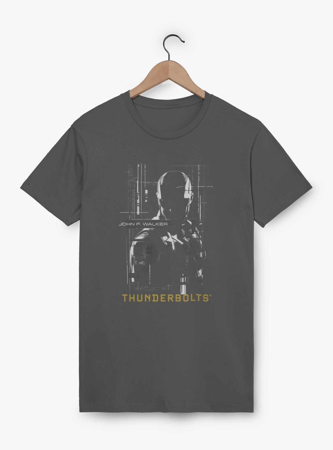 Marvel Thunderbolts* John Walker U.S. Agent Silhouette Garment Dye T-Shirt, PEPPER, hi-res