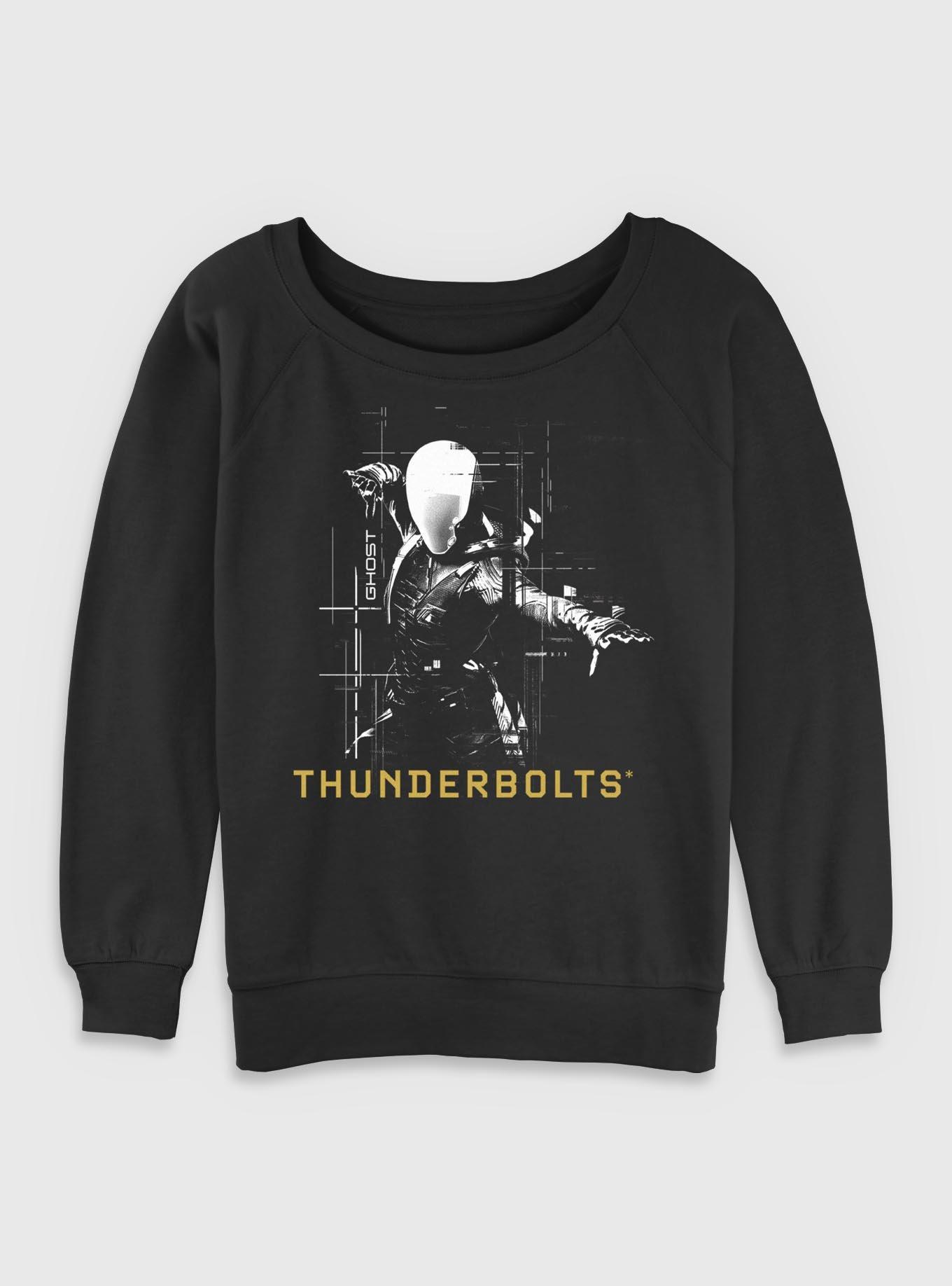 Marvel Thunderbolts* Ghost Silhouette Womens Slouchy Sweatshirt, , hi-res