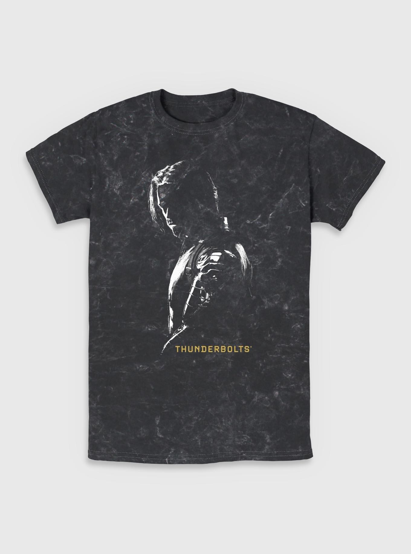 Marvel Thunderbolts* Bucky Barnes Winer Solider In Shadows Mineral Wash T-Shirt, , hi-res