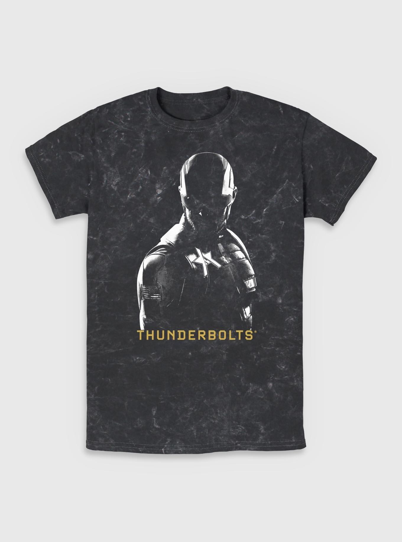 Marvel Thunderbolts* John Walker U.S. Agent In Shadows Mineral Wash T-Shirt, BLACK, hi-res