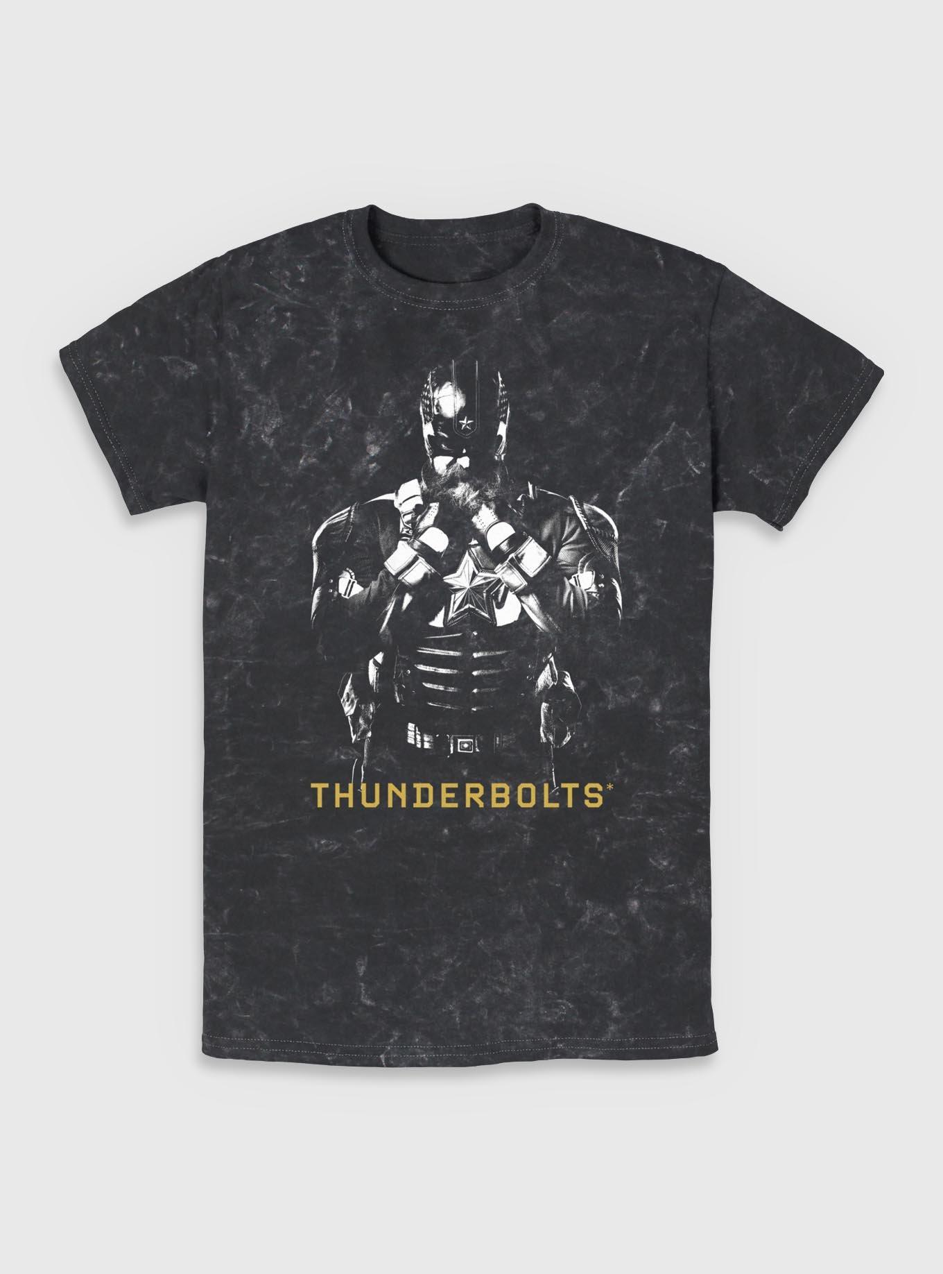 Marvel Thunderbolts* Red Guardian In Shadows Mineral Wash T-Shirt, BLACK, hi-res
