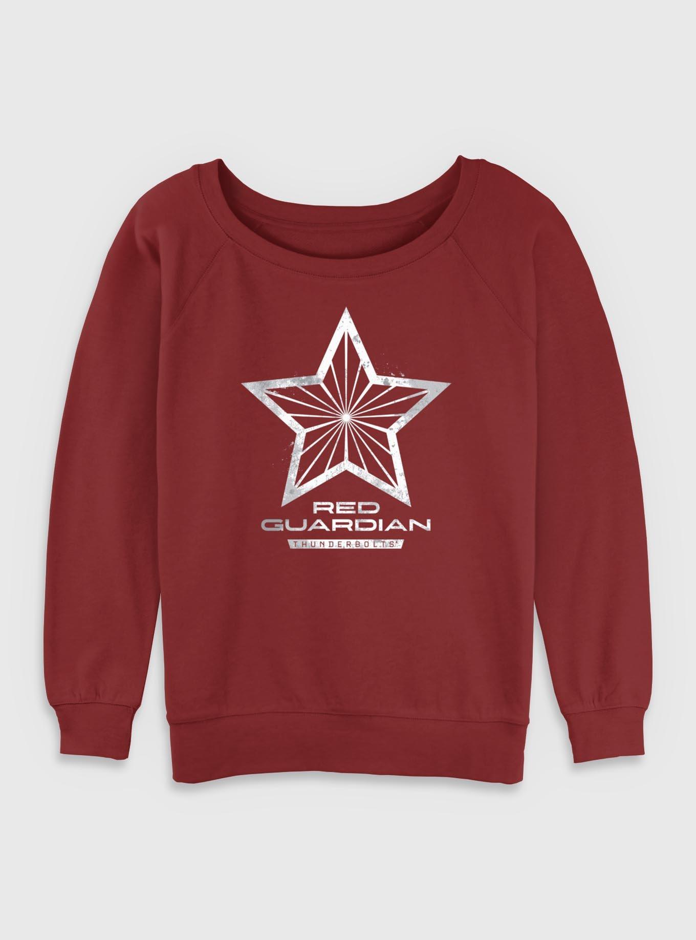 Marvel Thunderbolts* Red Guardian Logo Womens Slouchy Sweatshirt, , hi-res
