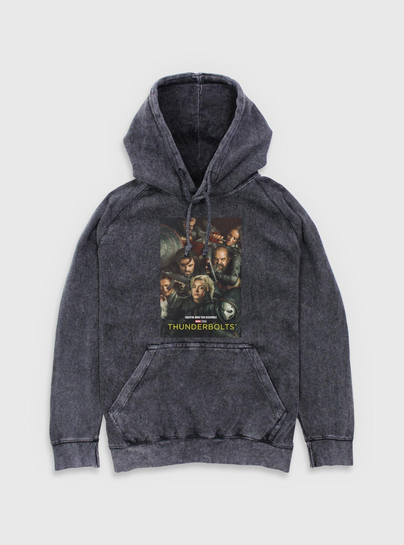 Marvel Thunderbolts* Team Poster Mineral Wash Hoodie, , hi-res