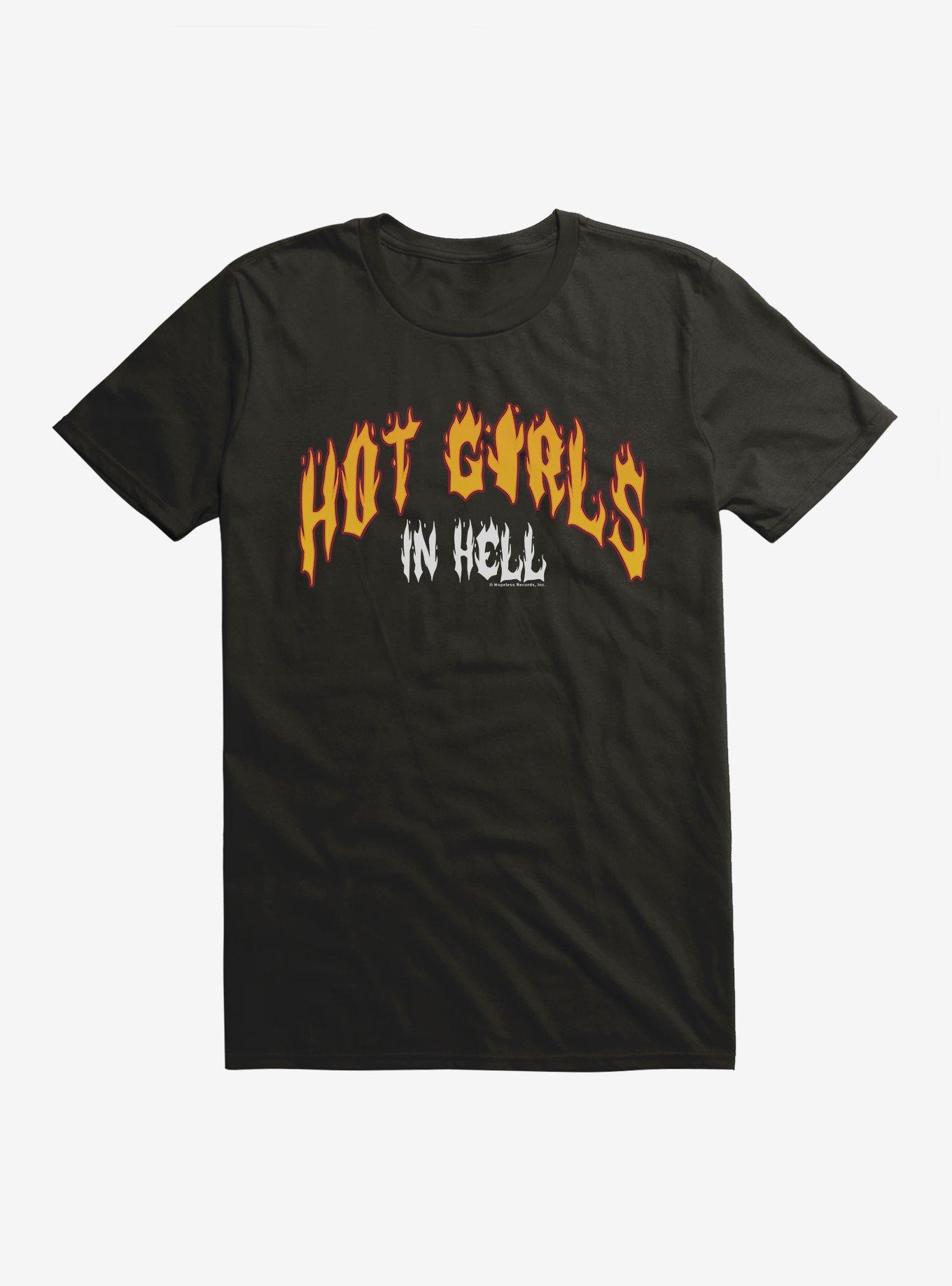 LØLØ Hot Girls In Hell T-Shirt, BLACK, hi-res