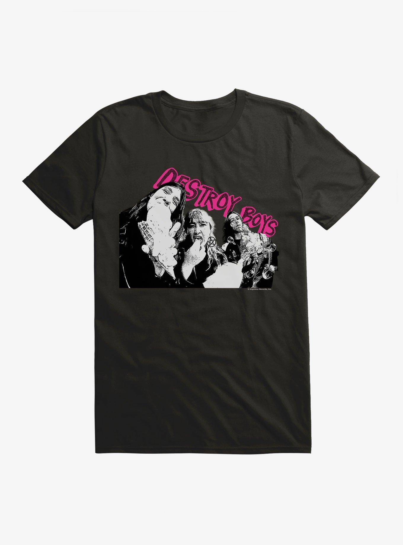 Destroy Boys Portrait T-Shirt, BLACK, hi-res