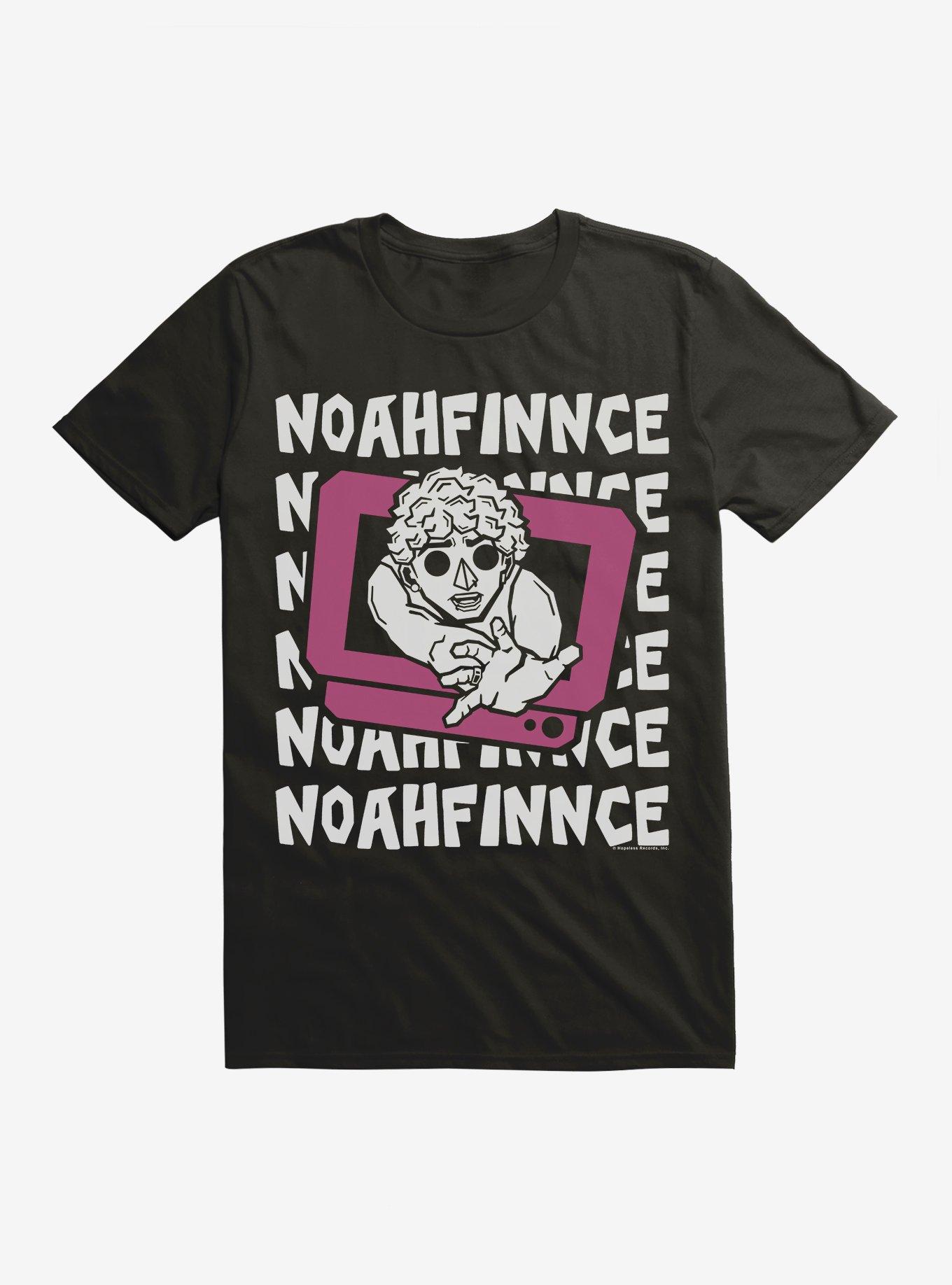NOAHFINNCE Repeating Text T-Shirt, BLACK, hi-res