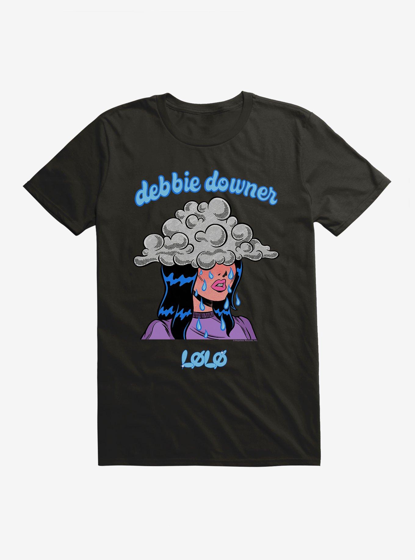 LØLØ Debbie Downer T-Shirt, BLACK, hi-res