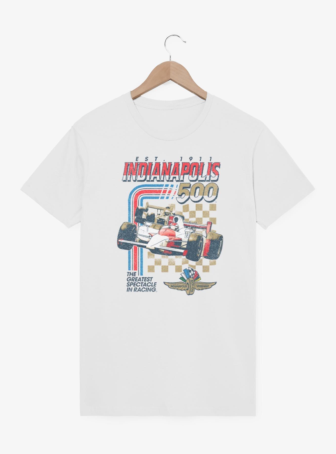 Indianapolis 500 Racing Stripes T-Shirt, WHITE, hi-res