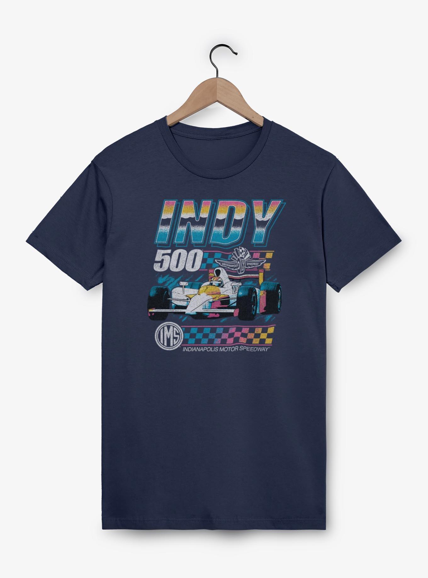 Indianapolis 500 Vintage Neon Garment Dye T-Shirt, TRUENAVY, hi-res